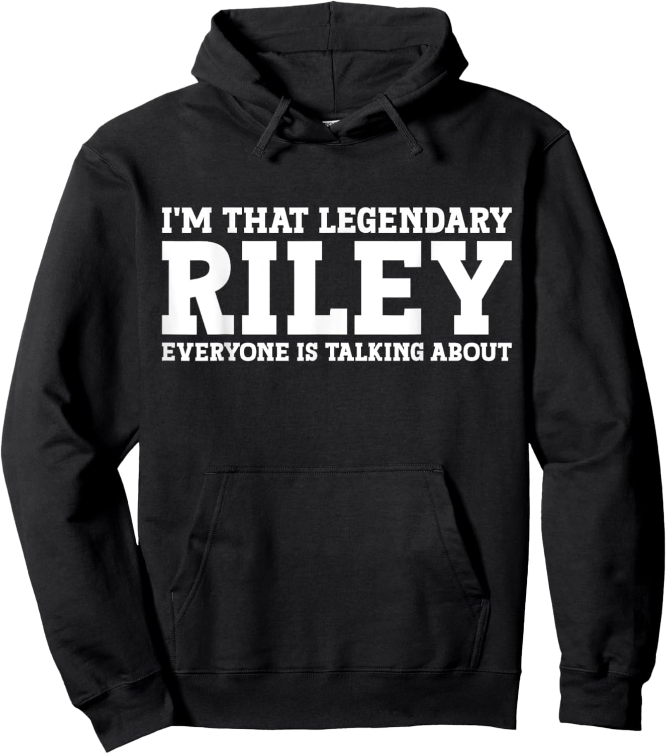 Riley Surname Funny Team Family Last Name Riley Hoodie - Hoodie | Black