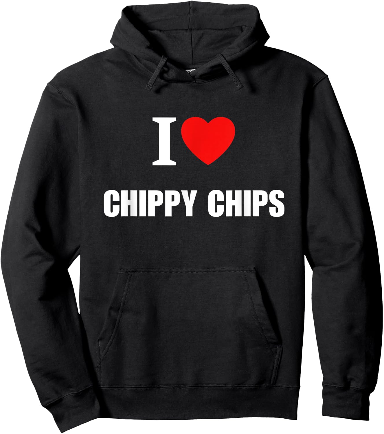 I Love Chippy Chips Chipshop Women Children Hoodie - Hoodie | Black