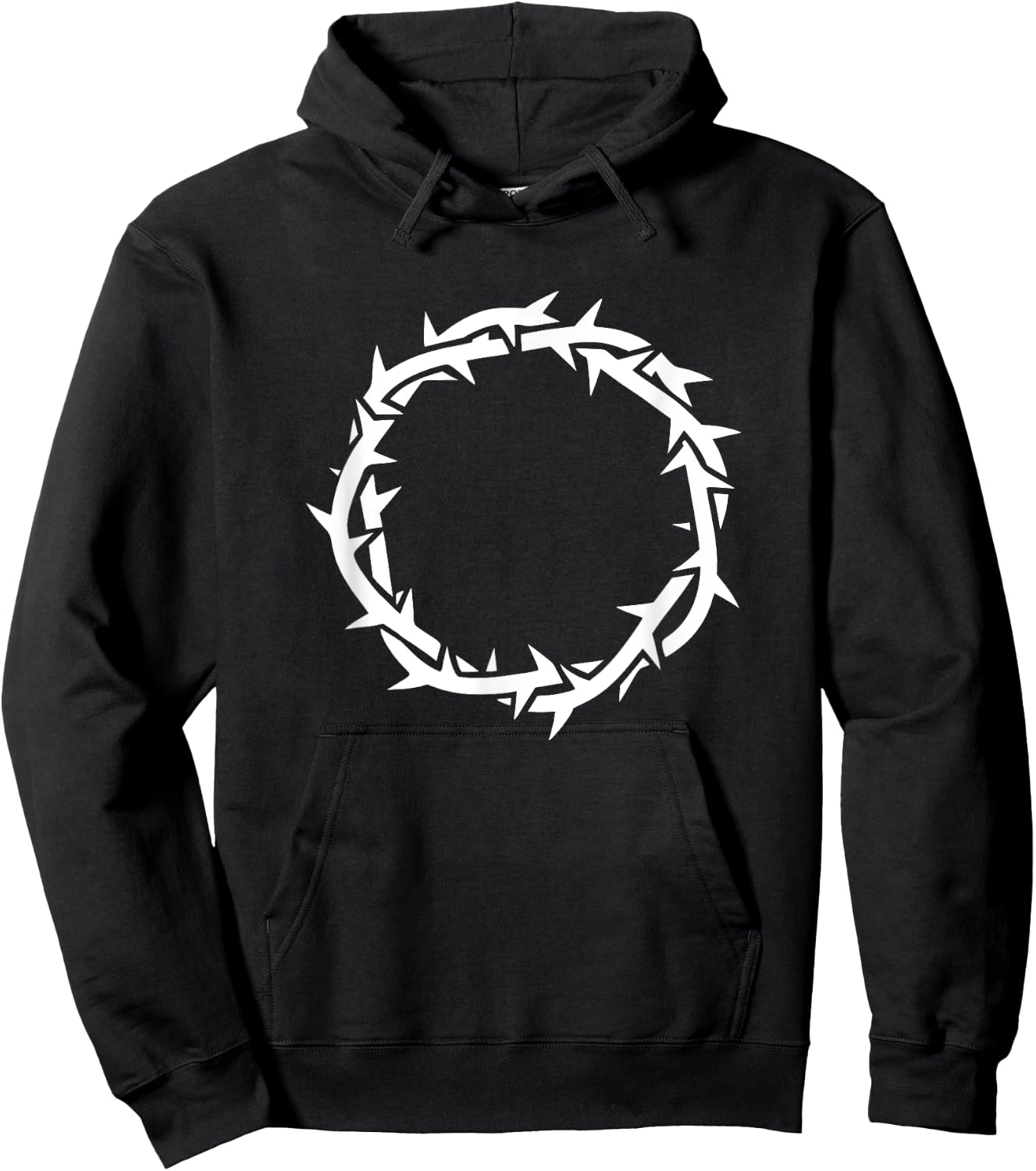 Jesus Crown of Thorns. Christian faith devotional Hoodie - Hoodie | Black