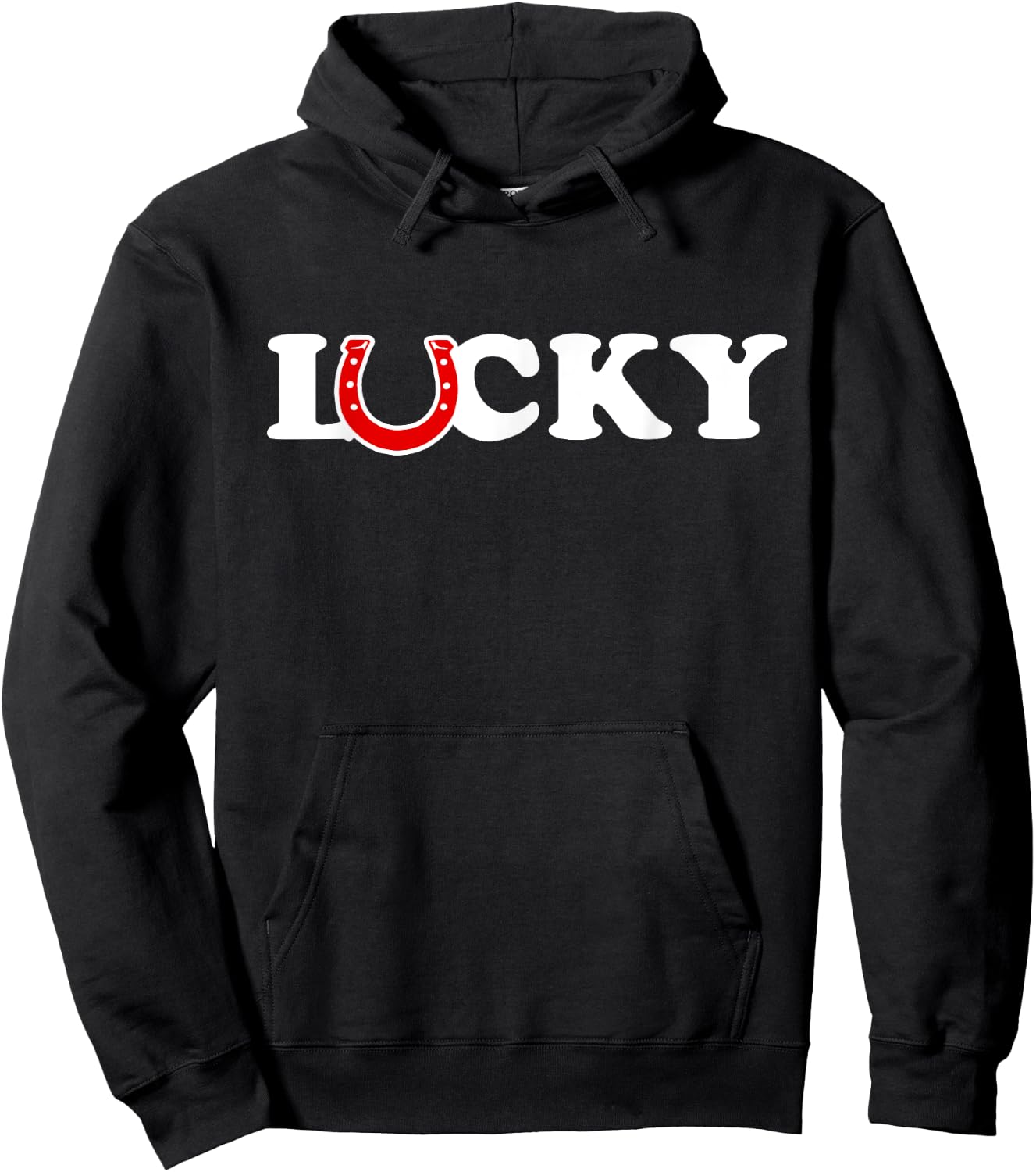 Horseshoe Lucky Hoodie - Hoodie | Black