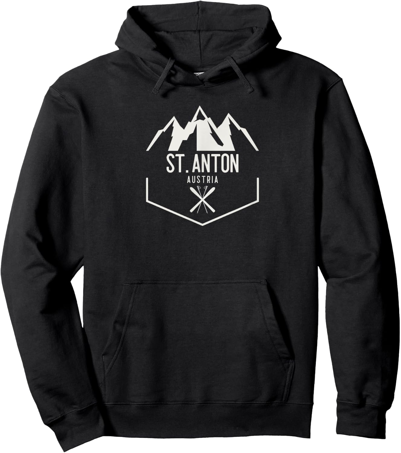 St. Anton Austria Hoodie - Hoodie | Black