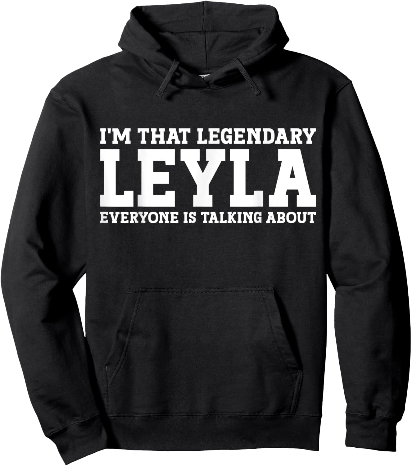 Leyla Personal Name Women Girl Funny Leyla Hoodie - Hoodie | Black