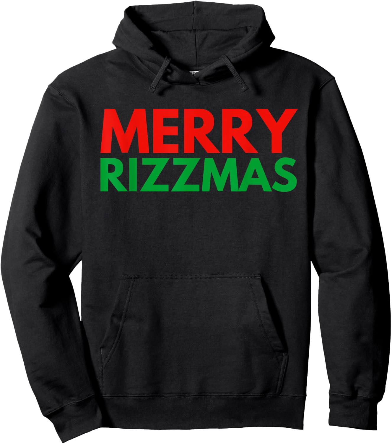 Merry Rizzmas, Rizz, Rizz Master, Christmas, New Years Eve Hoodie - Hoodie | Black