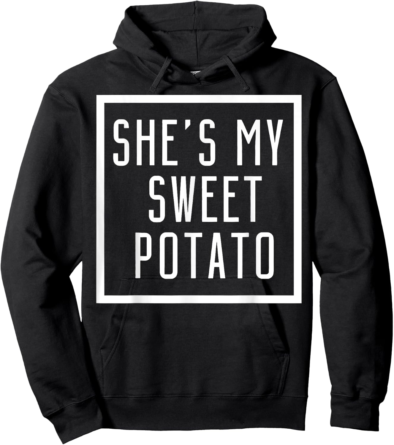 She's My Sweet Potato I Yam Set Couples Matching Hoodie - Hoodie | Black