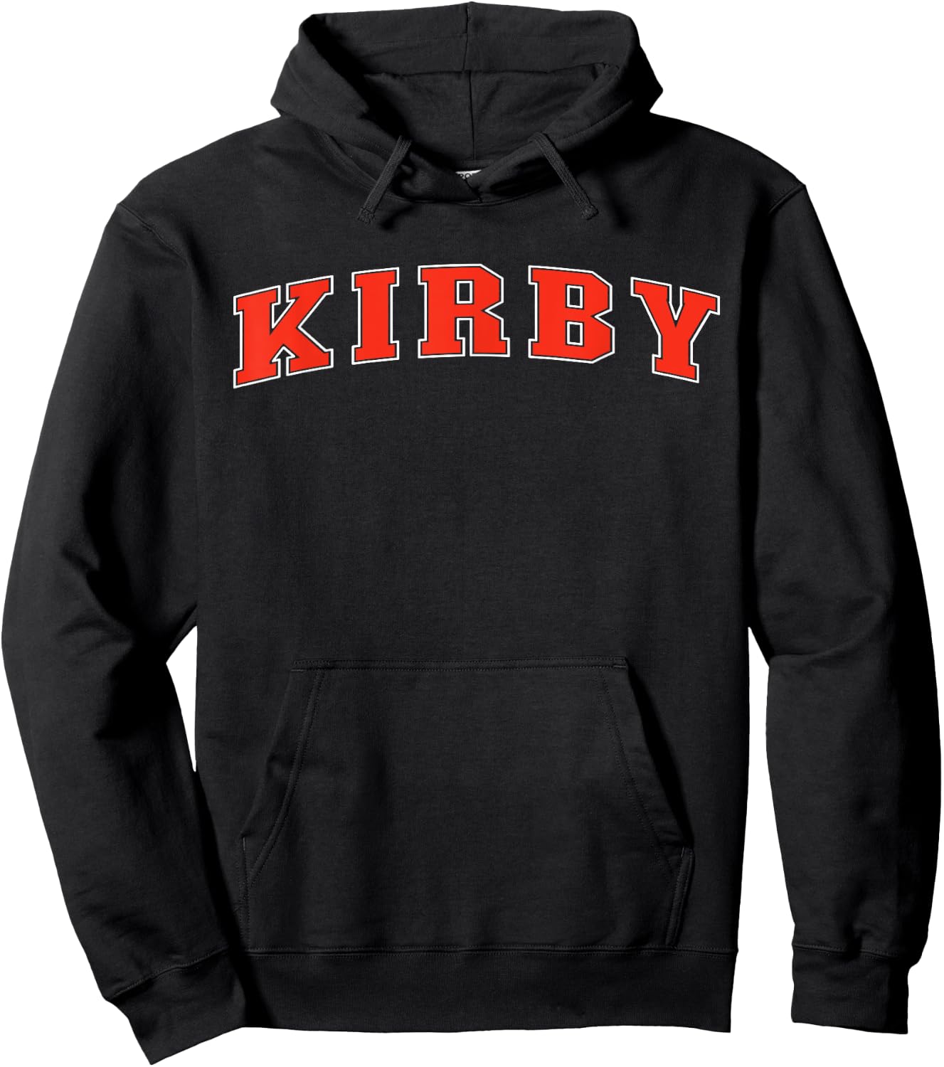 Kirby Texas TX College Style Red Text Kirby Hoodie - Hoodie | Black