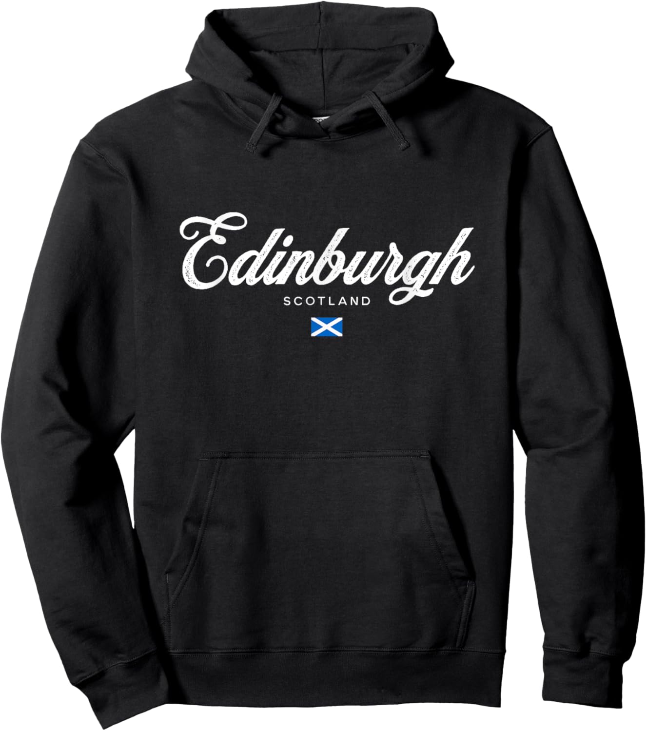 Edinburgh Scotland United Kingdom UK Retro Vintage Hoodie - Hoodie | Black