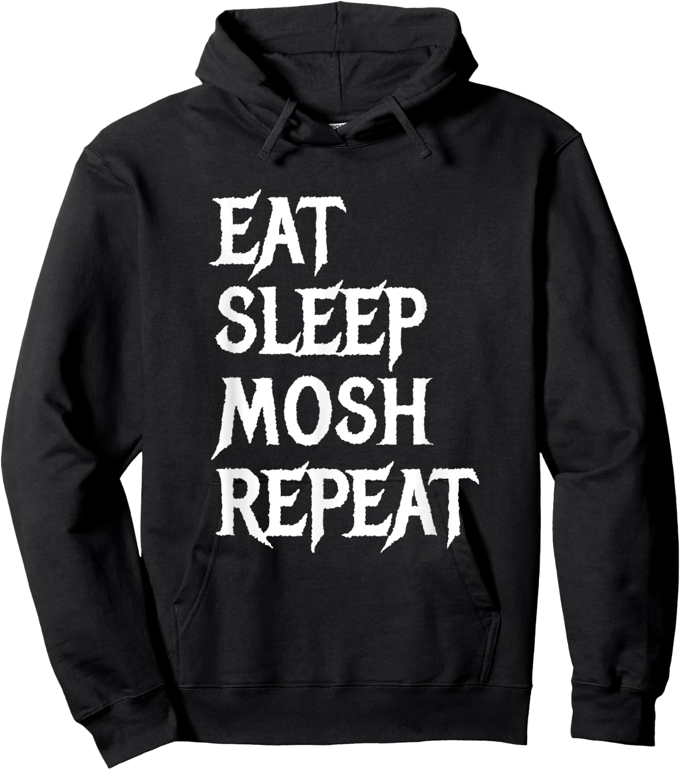 Eat Sleep Mosh Repeat Funny Mosh Pit Metal Metalhead Hoodie - Hoodie | Black