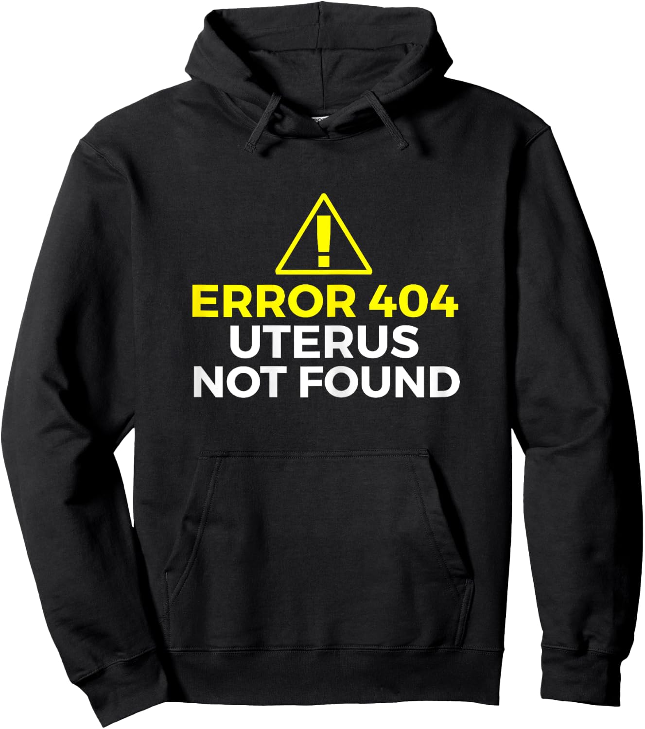 Error 404 Uterus Not Found - Hysterectomy Ovarian Surgery Hoodie - Hoodie | Black