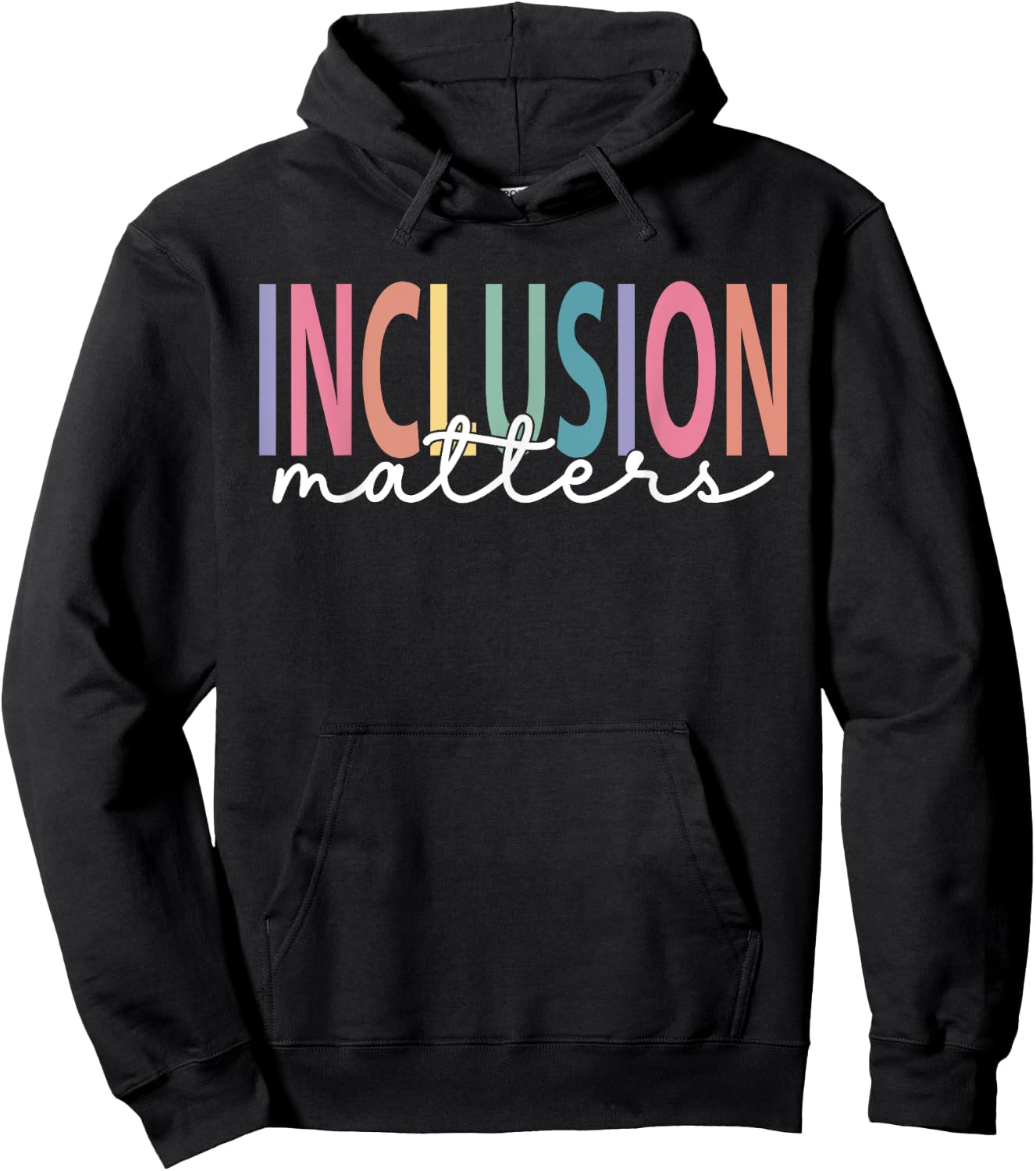 Inclusion Matters Special Education Teacher Women Equality Hoodie - Hoodie | Black