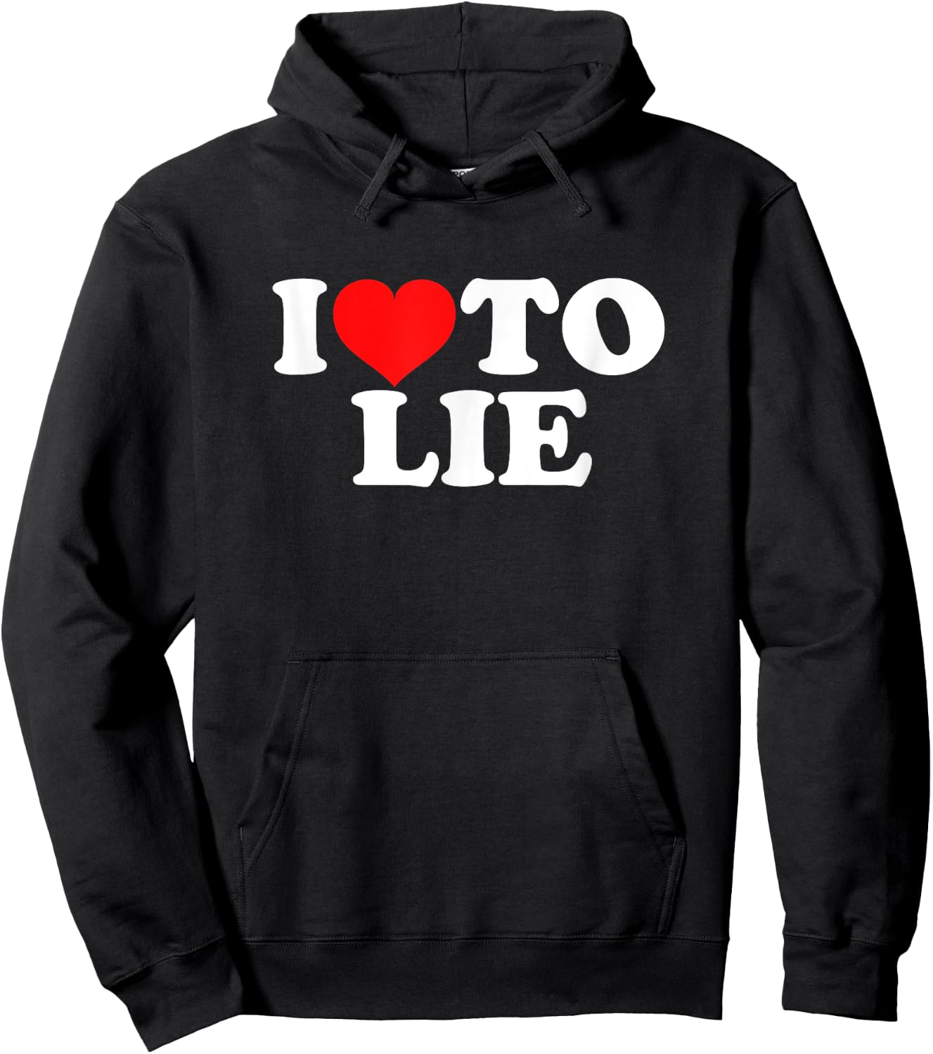 I Love To Lie Hoodie - Hoodie | Black