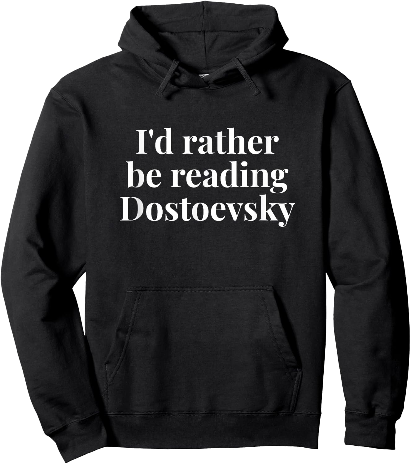 Funny Fyodor Dostoevsky Russian Novelist Minimalist Literary Hoodie - Hoodie | Black