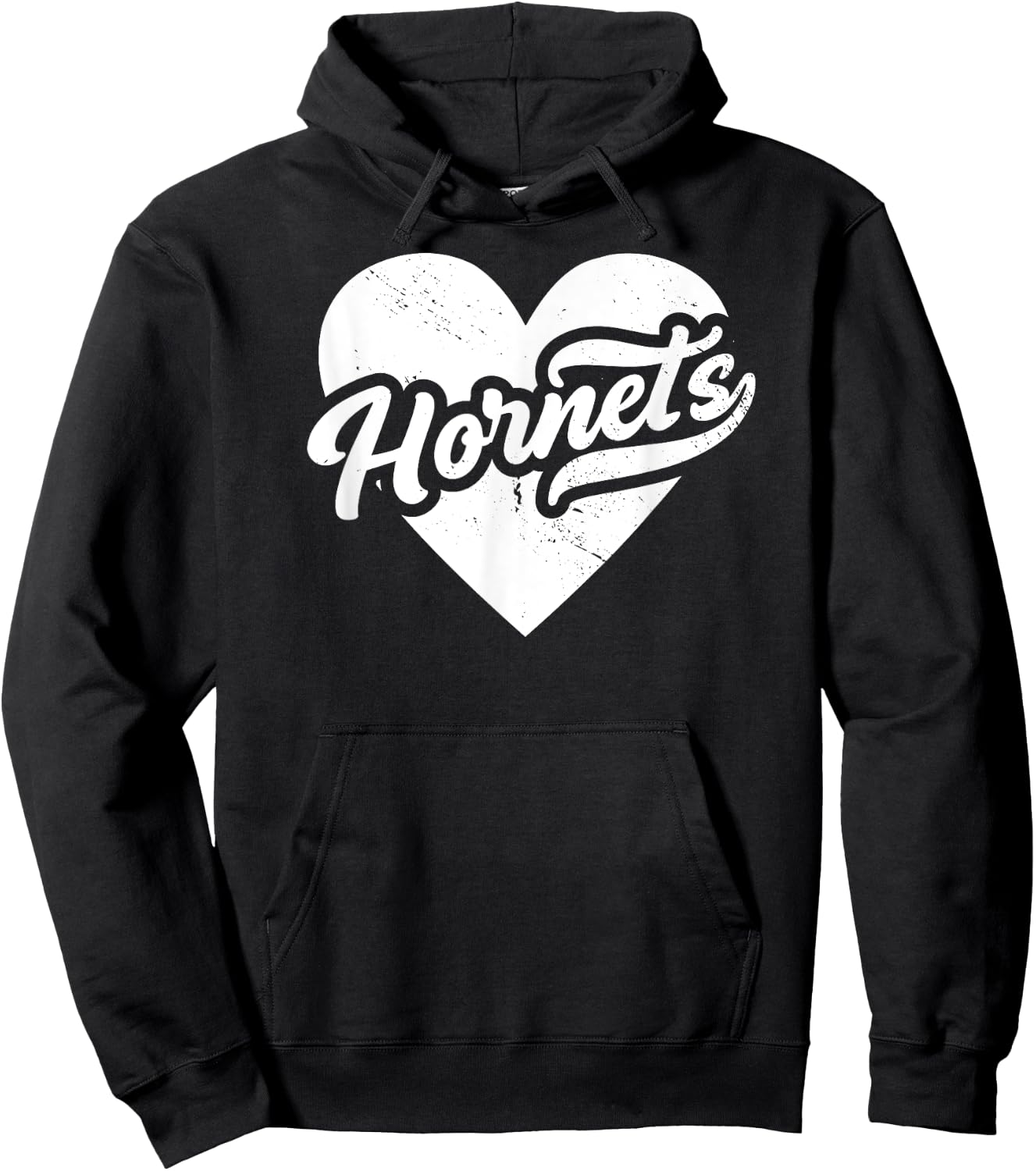 Vintage Hornets School Spirit Go Hornets Love Hoodie - Hoodie | Black