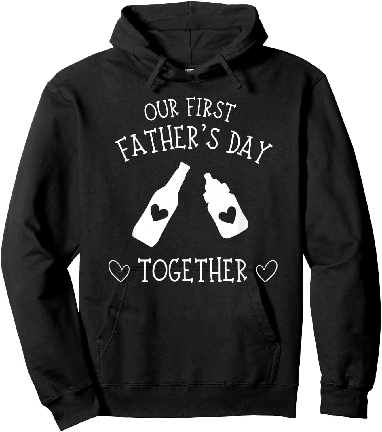 Our First Father's Day Together 2023, New Dad, Father Son Hoodie - Hoodie | Black