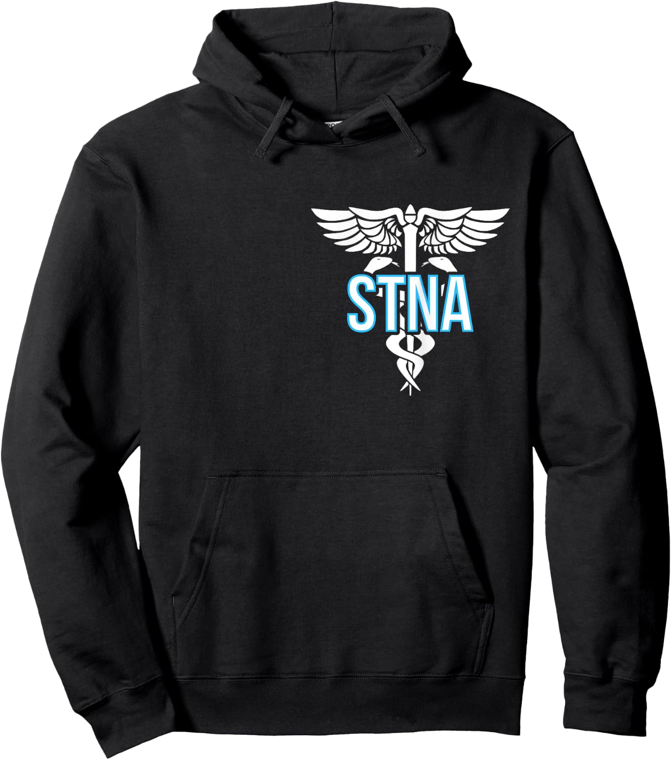 STNA Caduceus State Tested Nursing Assistant STNA Nurse Hoodie - Hoodie | Black