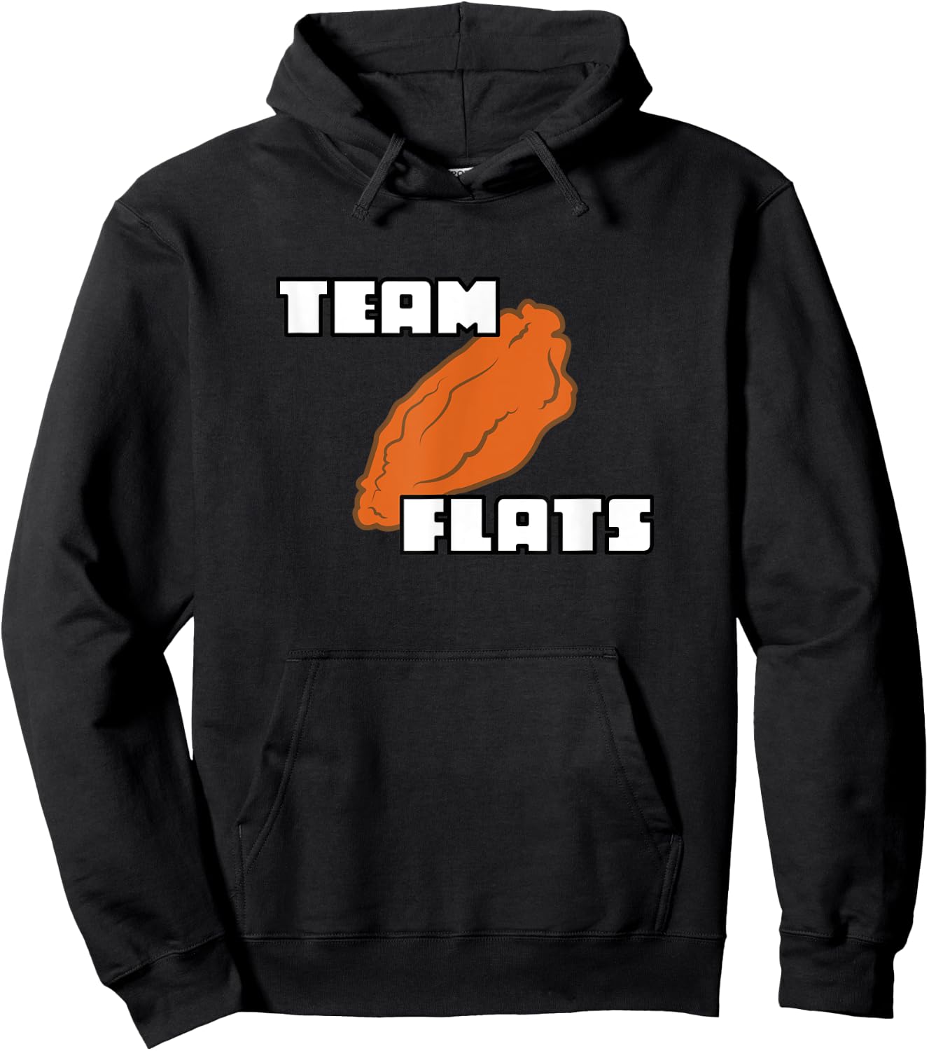 Buffalo Chicken Wing Team Flats and Drums Hoodie - Hoodie | Black
