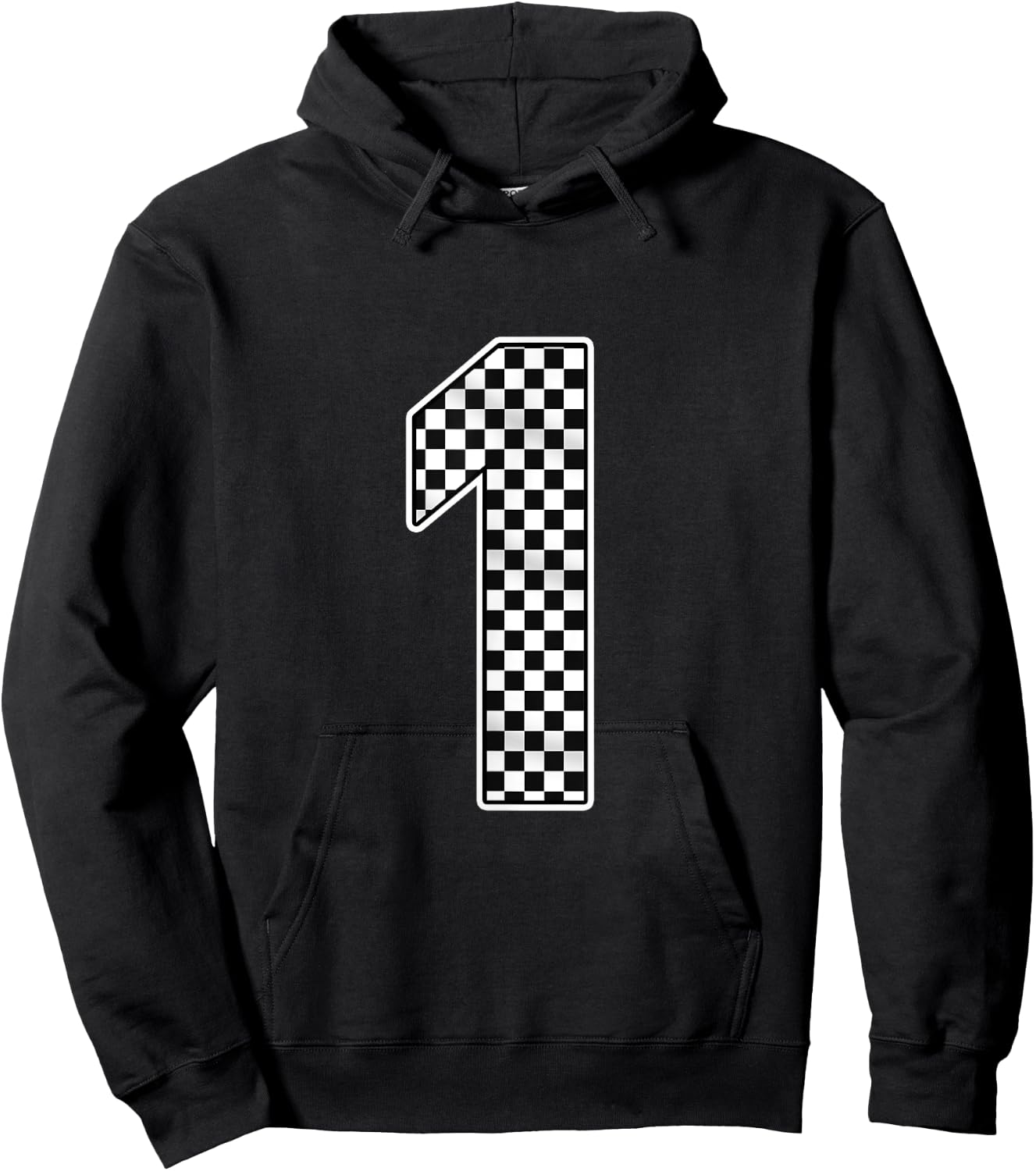 Pit Crew 1 Years Old Birthday | Racing Car for Girls Boys Hoodie - Hoodie | Black