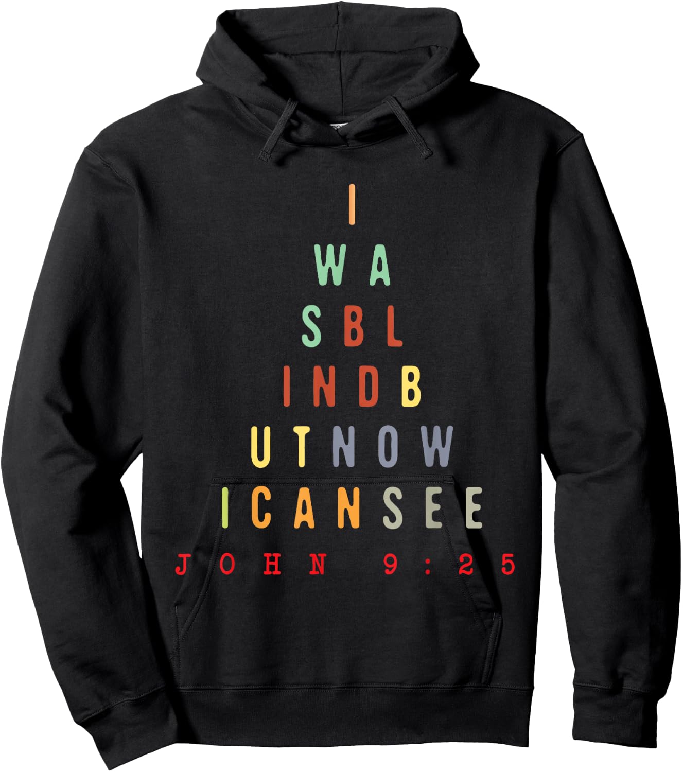 Now I Can See - Christian Optometrist Optometry Optician Hoodie - Hoodie | Black