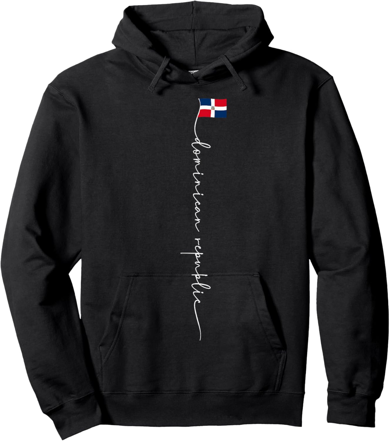 Dominican Republic Signature Dominican Republic Flag Small Hoodie - Hoodie | Black