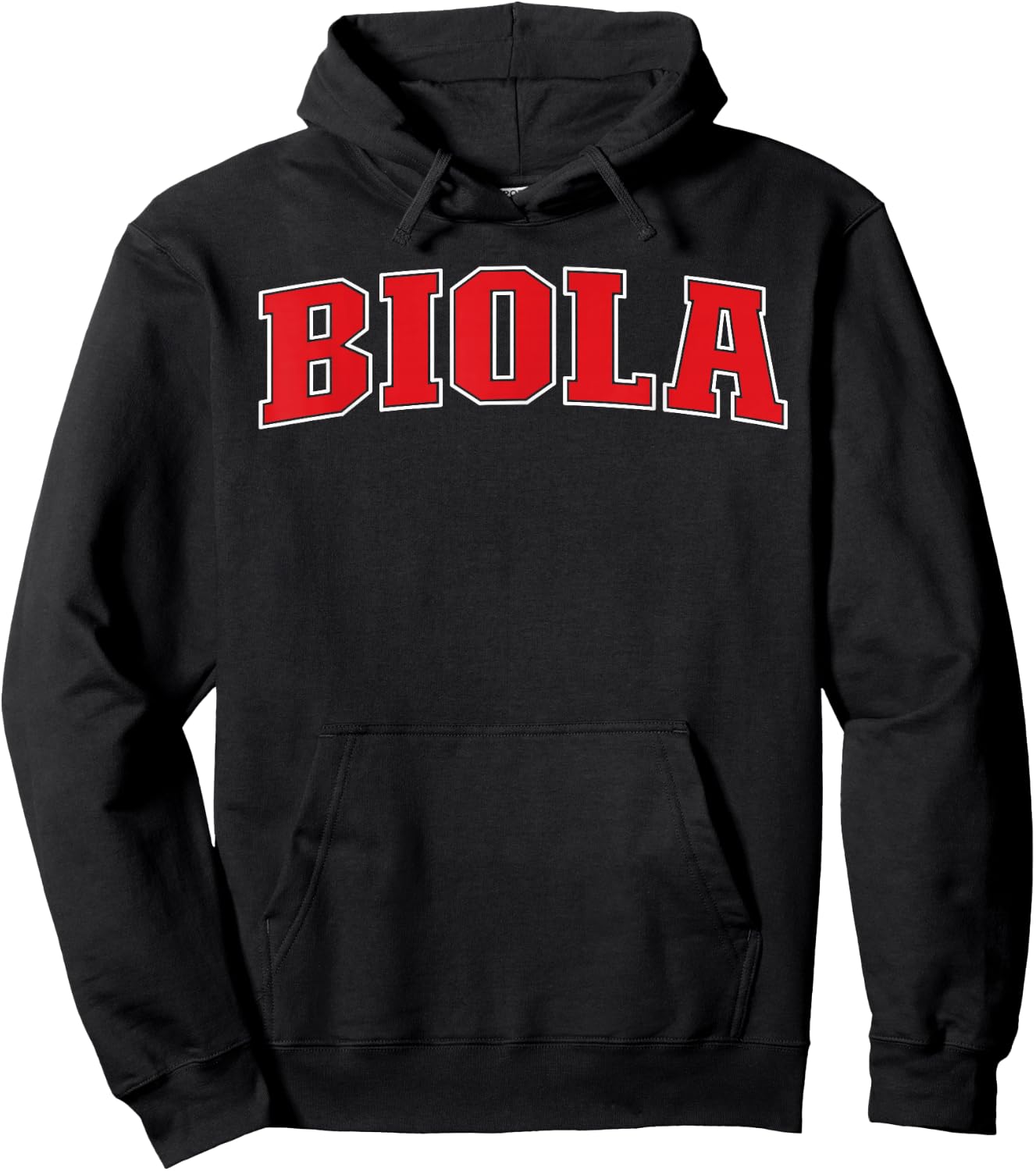Biola California Souvenir Trip College Style Red Text Hoodie - Hoodie | Black