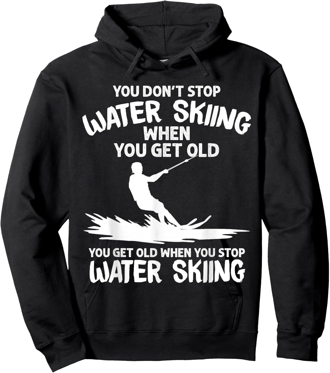 Funny Water Skiing Designs Women Water Skier Athlete Hoodie - Hoodie | Black