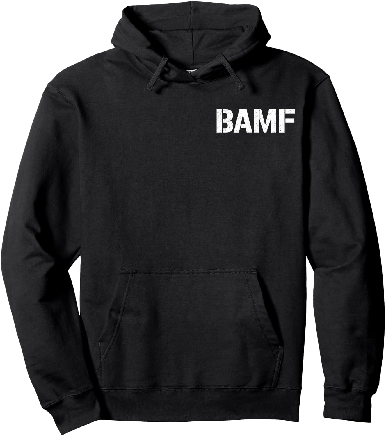 Bamf Badass Attitude Style Hoodie - Hoodie | Black