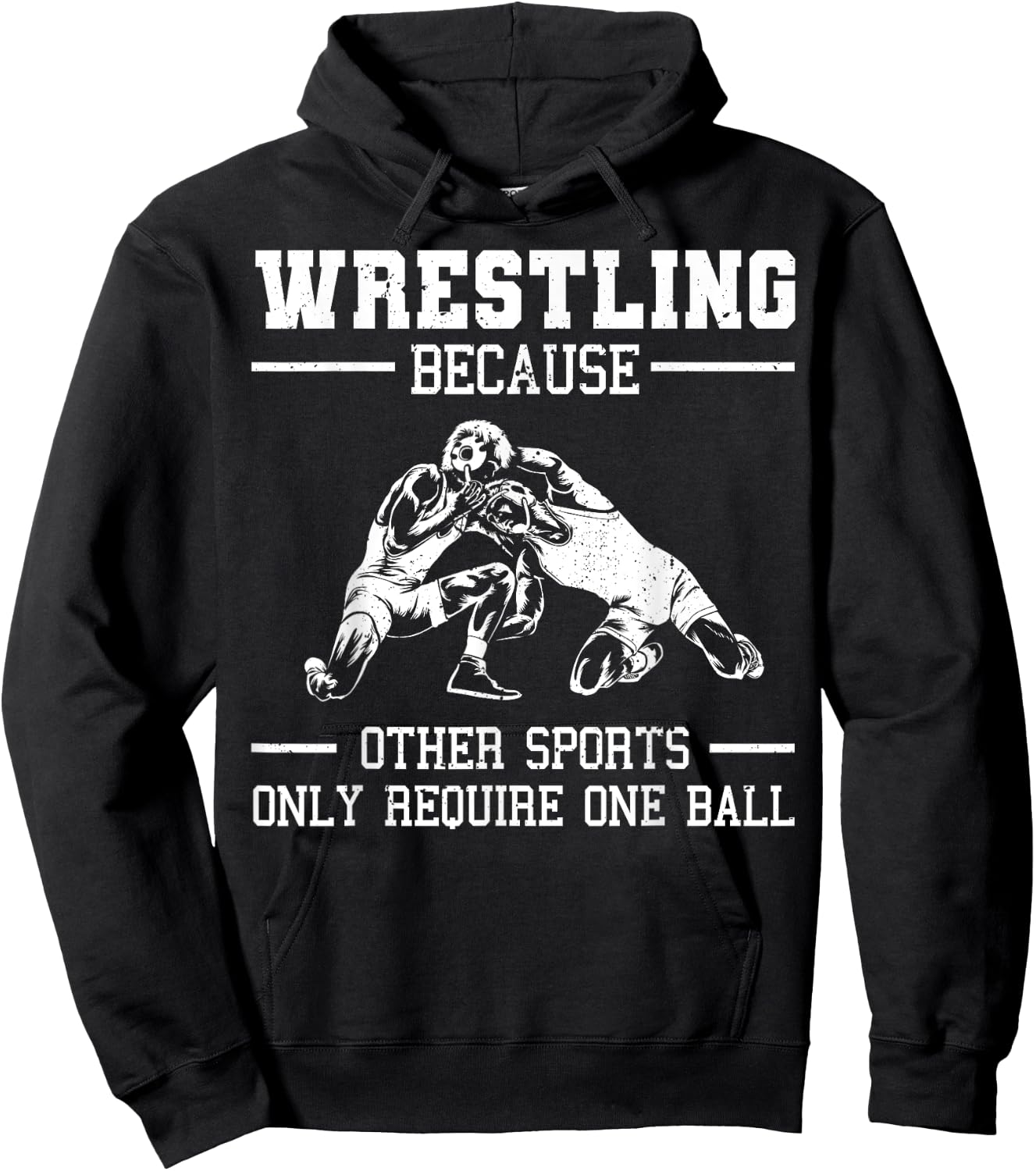 Funny Wrestling Design for Kids Men Women Wrestle Athletes Small Hoodie - Hoodie | Black