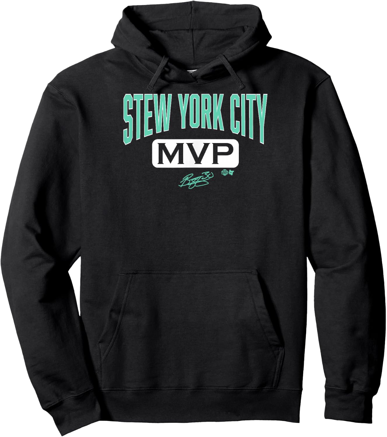 Breanna Stewart: Stew York City MVP - New York Basketball Hoodie - Hoodie | Black