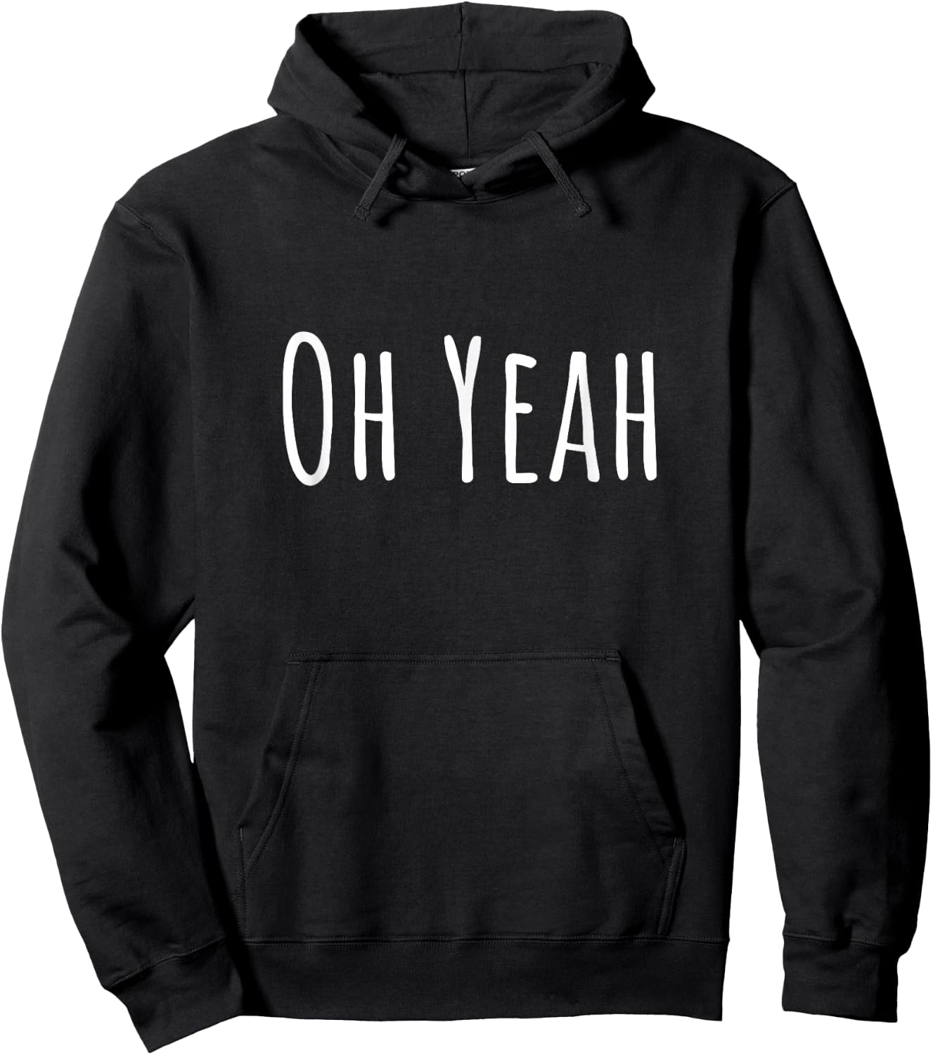 Oh yes, design for optimistic people. Oh yeah! Hoodie - Hoodie | Black