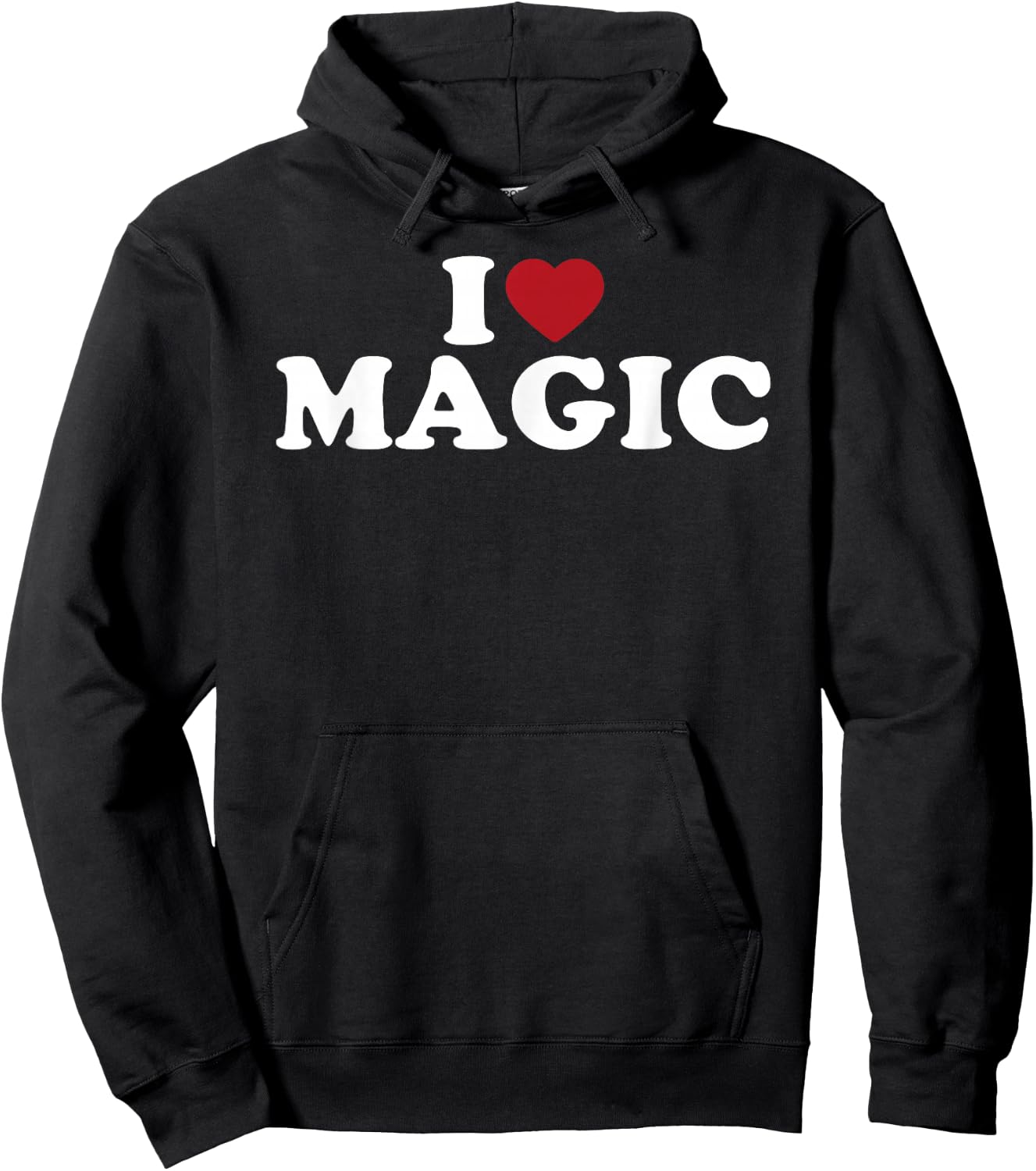 I Love Magic, I Heart Magic Hoodie - Hoodie | Black
