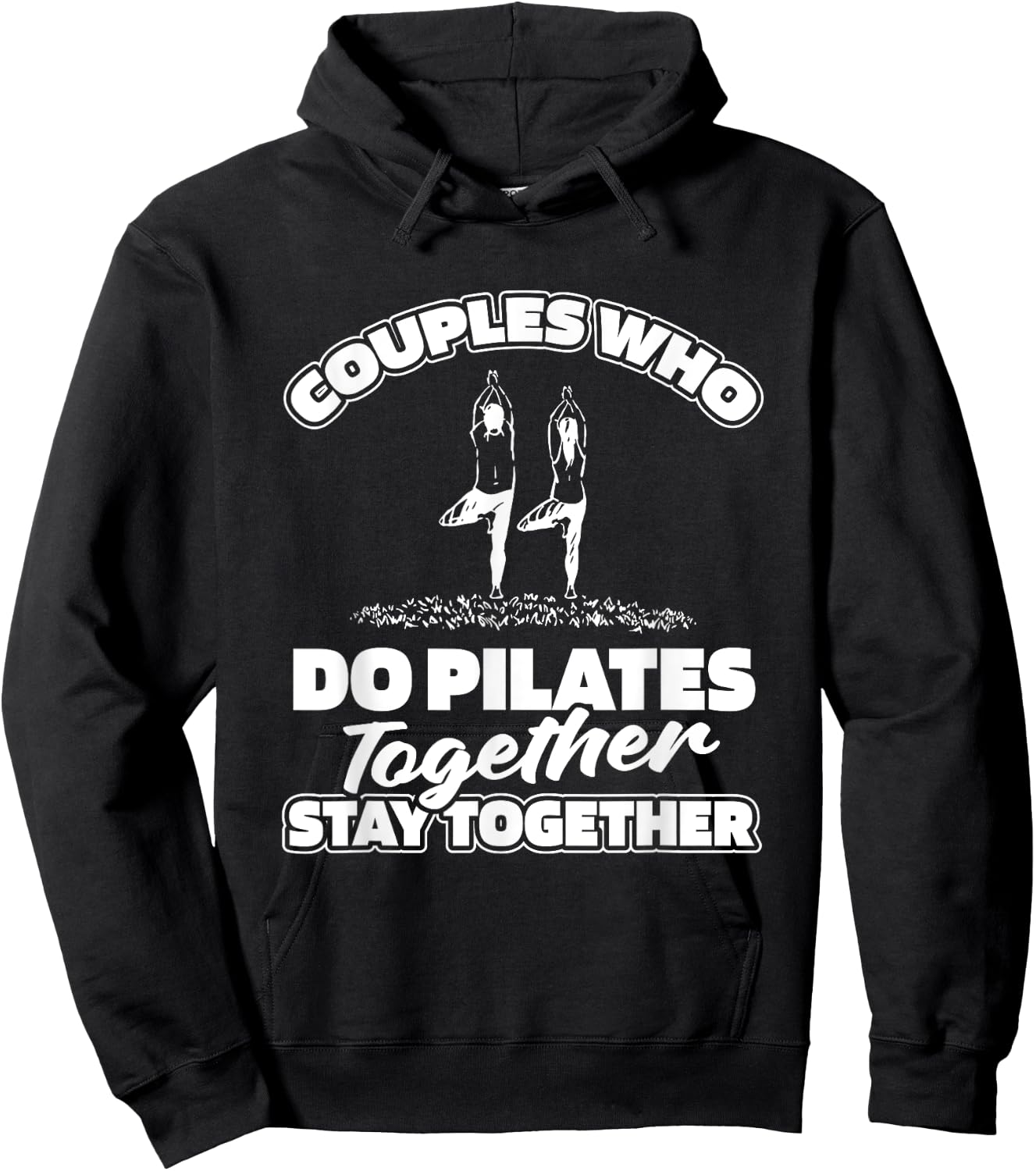 Pilates Couple Fitness - Training Pilates Hoodie - Hoodie | Black