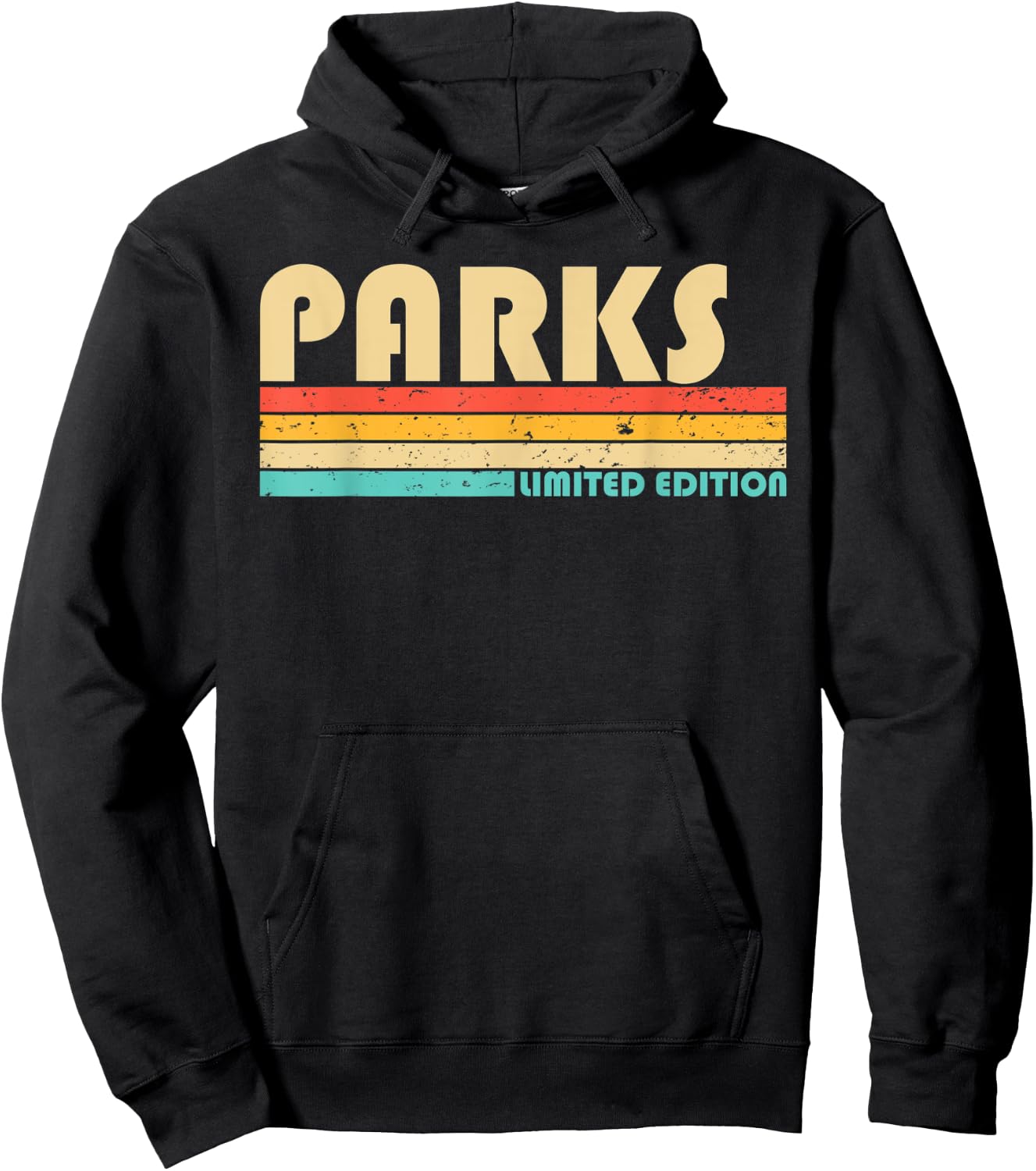 PARKS Surname Funny Retro Vintage 80s 90s Birthday Reunion Hoodie - Hoodie | Black