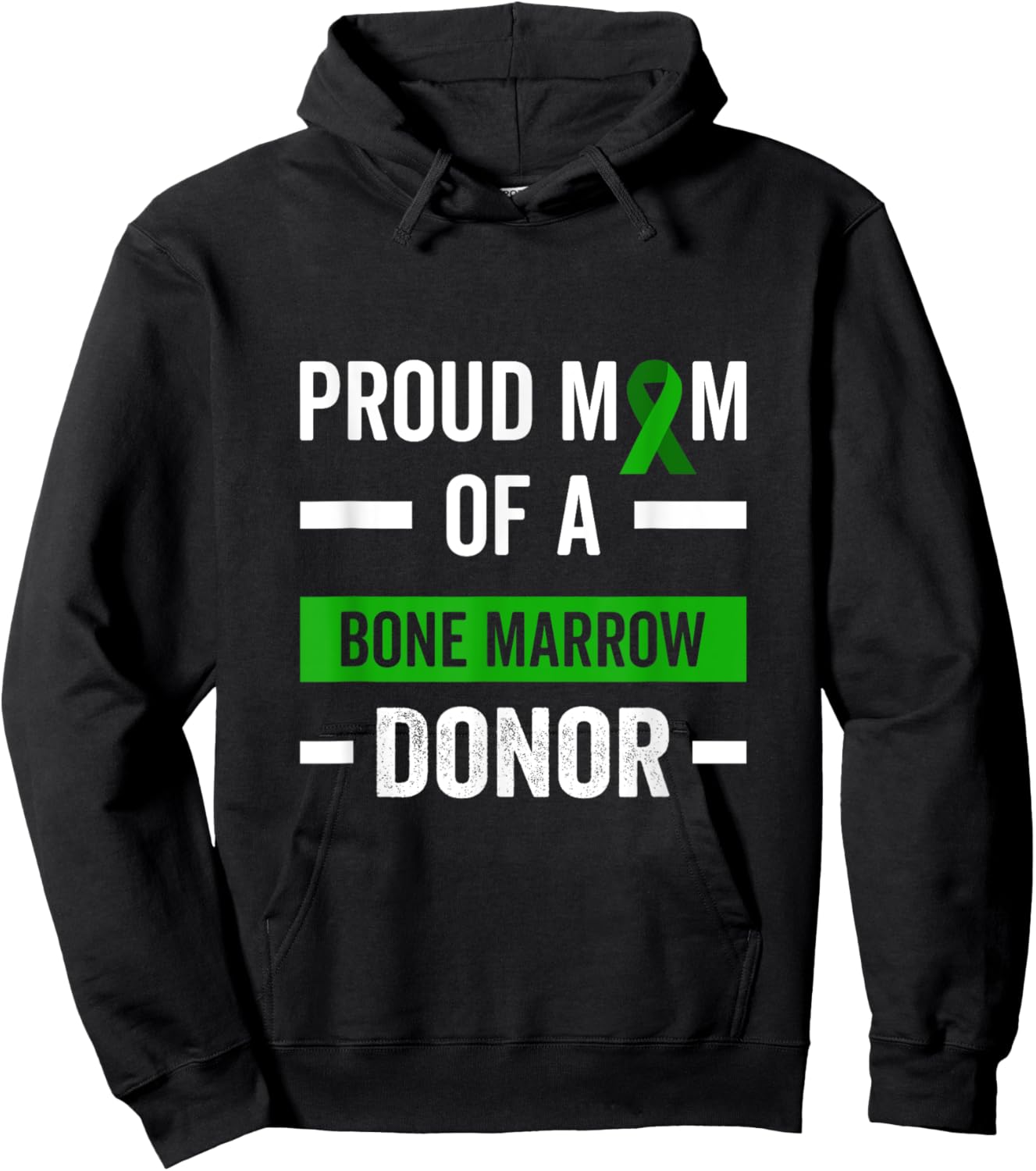 Proud Mom Of A Bone Marrow Donor Hoodie - Hoodie | Black