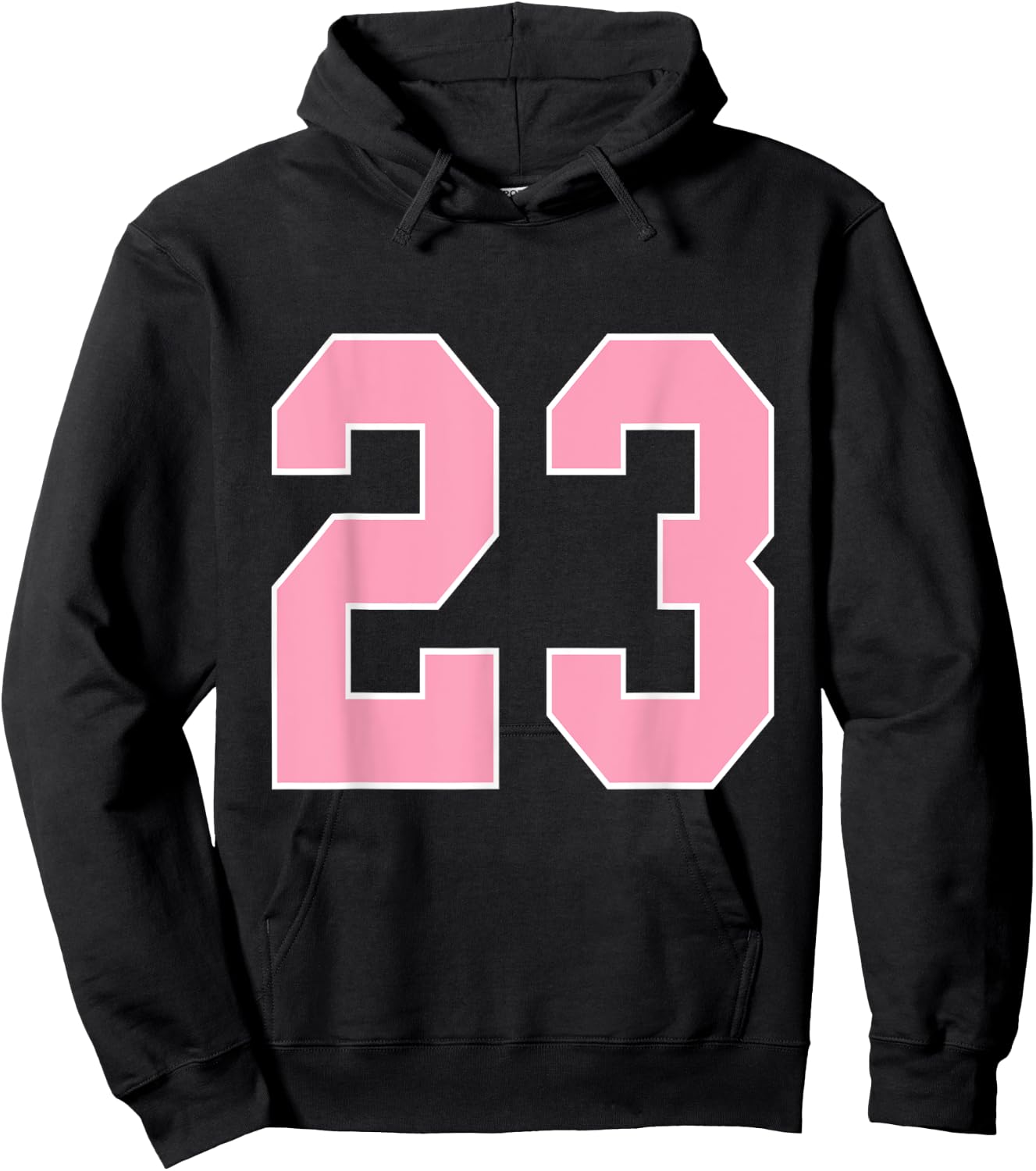 Number 23 Shirt Pink Football Basketball Breast Cancer Aware Hoodie - Hoodie | Black