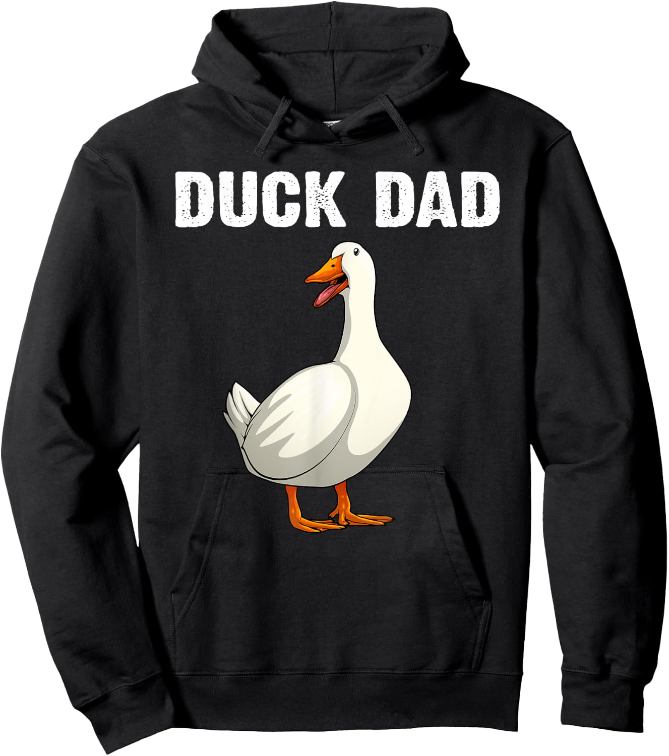 Cute Duck Design For Dad Men Waterfowl Bird Pet Duck Lovers Hoodie - Hoodie | Black