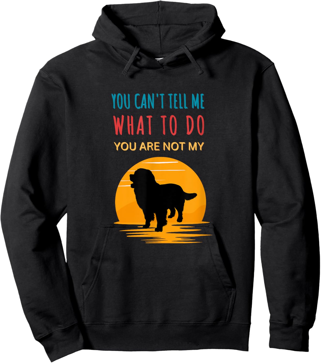 You can't tell me what to do you are not my Bernese Mountain Hoodie - Hoodie | Black