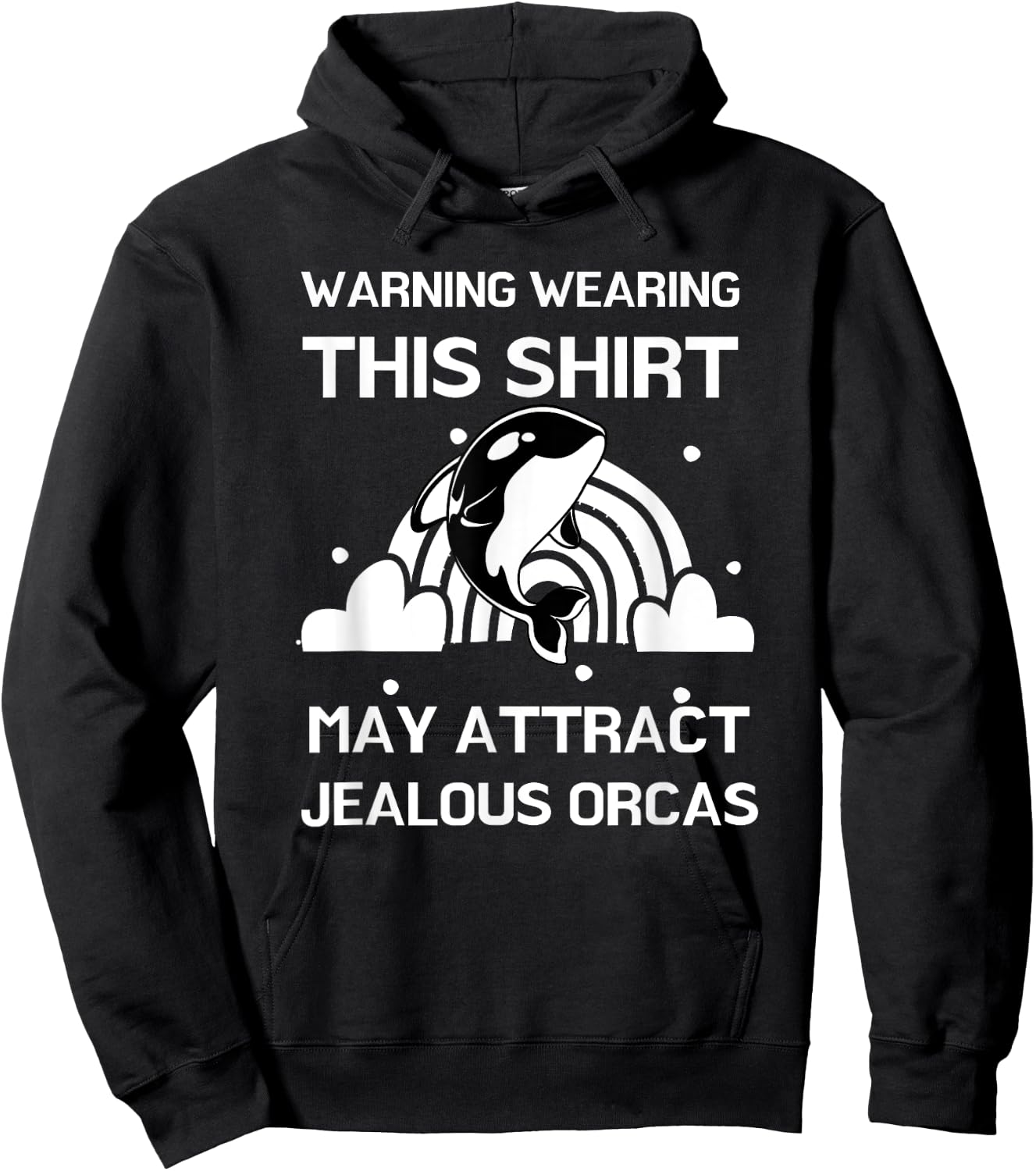 Funny Orca Unicorn Lover Seaworld Ocean Kids Hoodie - Hoodie | Black
