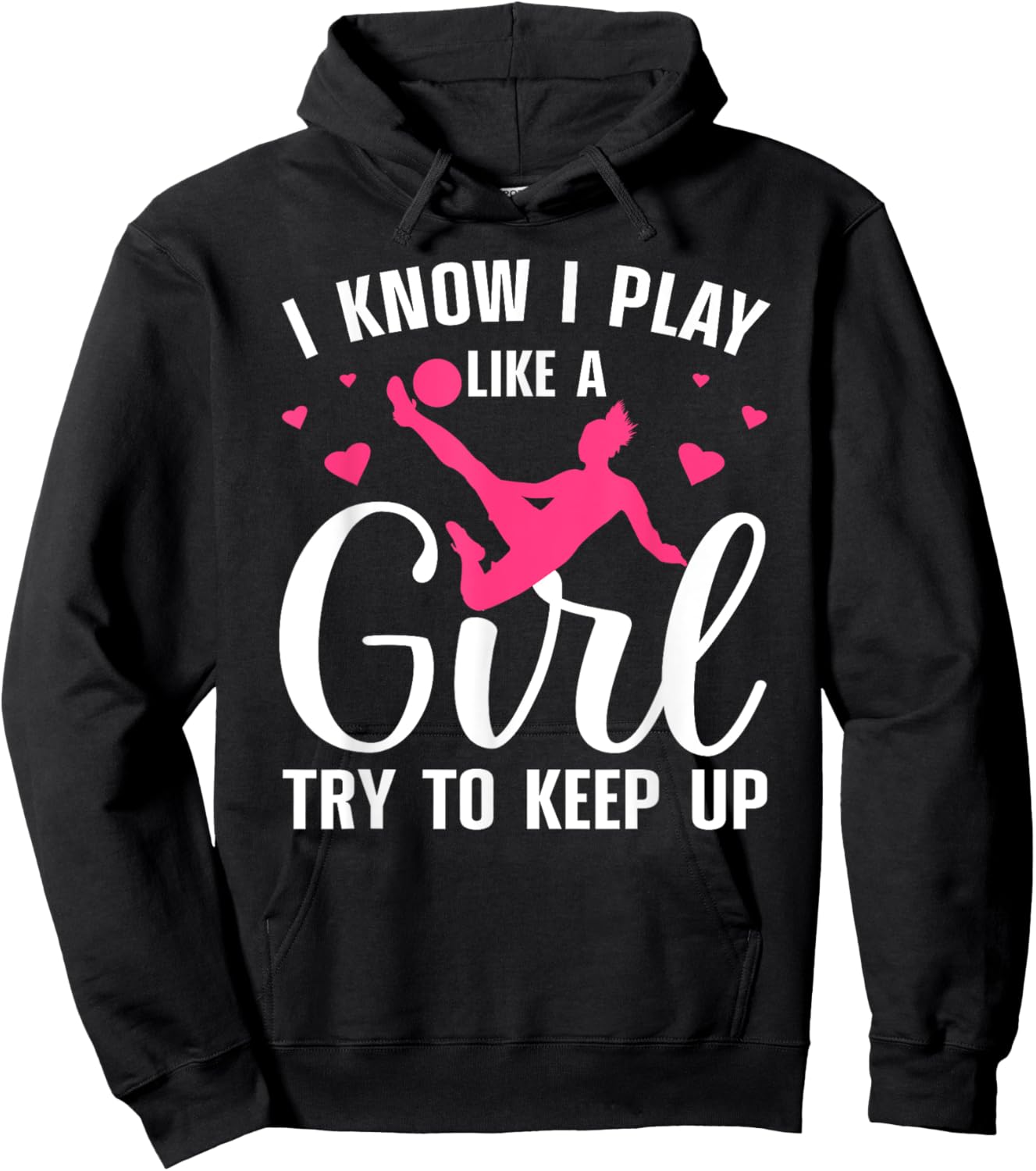 Cool Soccer Girls Soccer Player Football Training Hoodie - Hoodie | Black