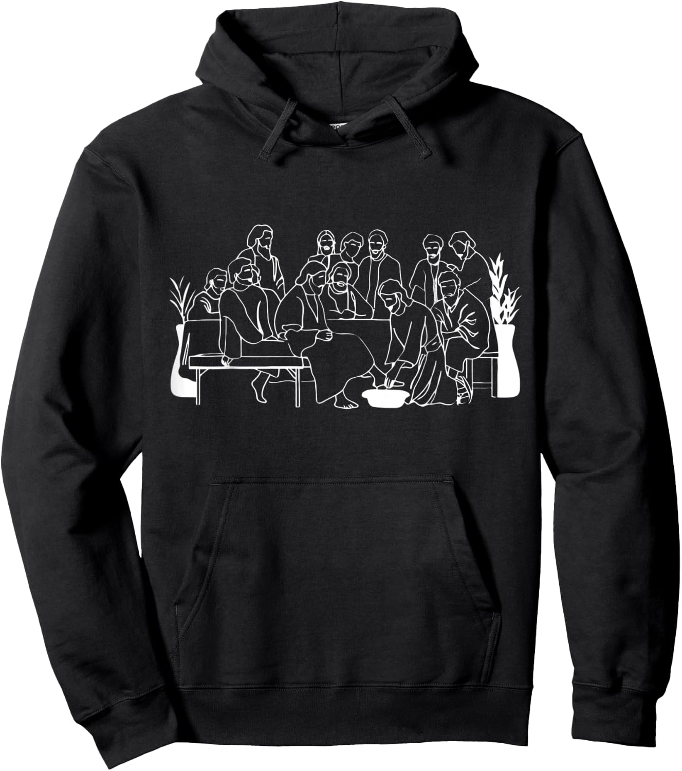Jesus Christ washed the feet of his disciples Hoodie - Hoodie | Black