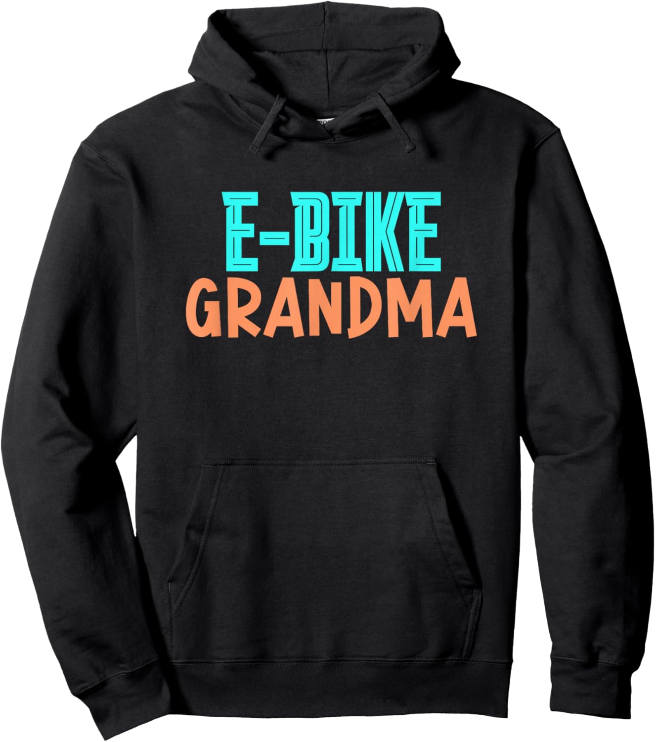 E-Bike Grandma Cycling Biking Electric Rider Grandmother Nan Hoodie - Hoodie | Black