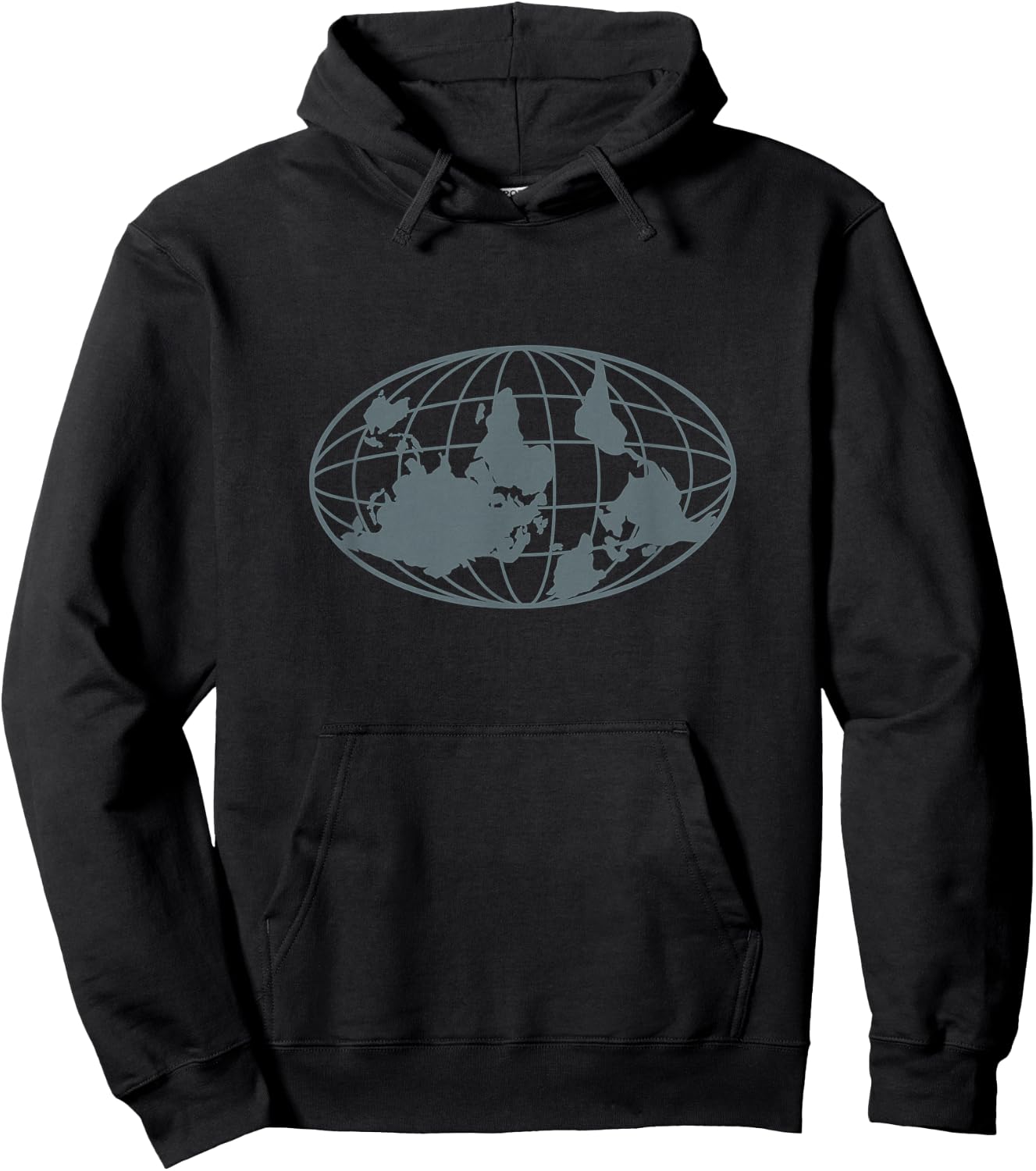 Upside Down Earth Globe Funny Wrong Way Planet Hoodie - Hoodie | Black