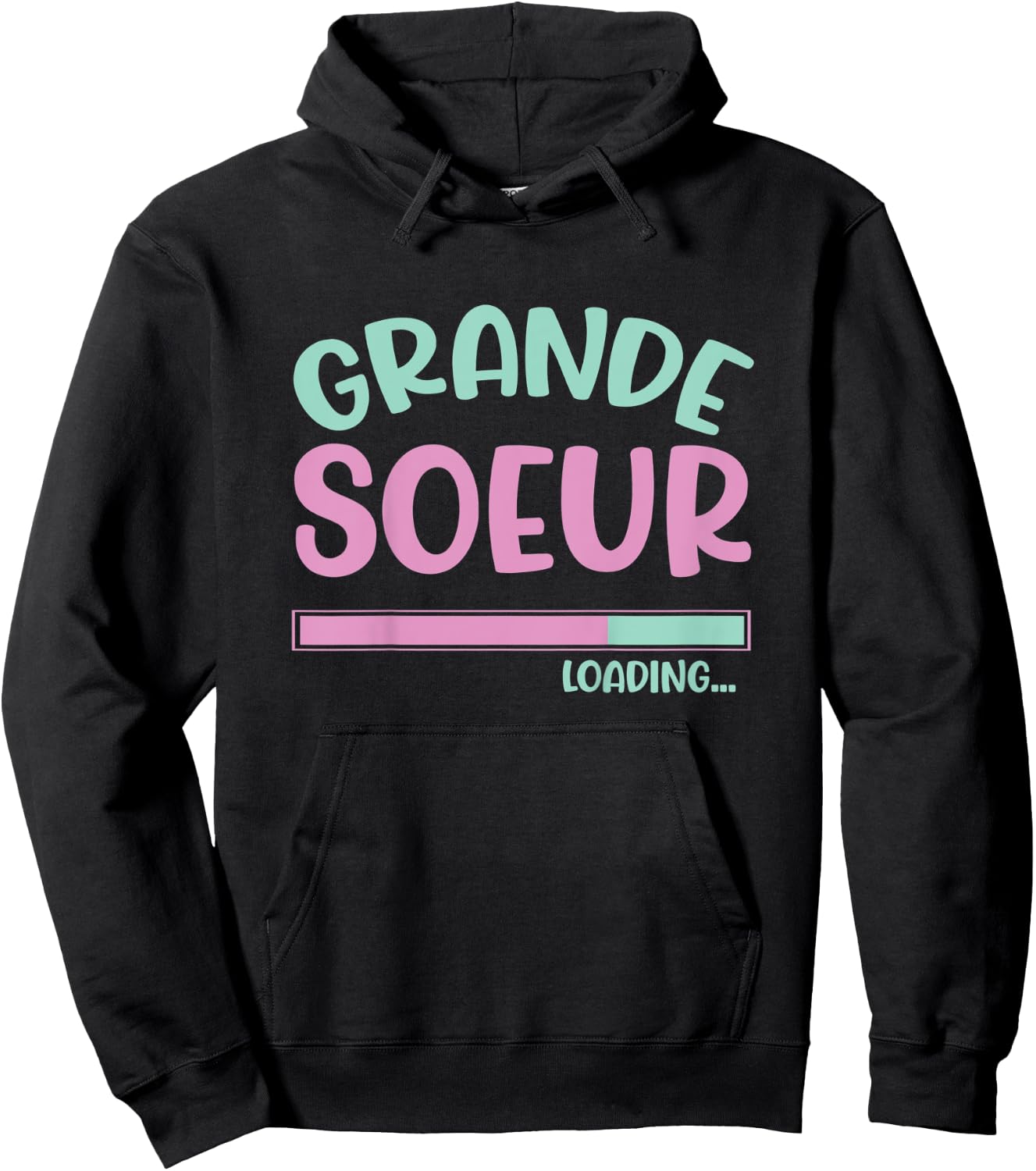 Kids Pregnancy Announcement for Girls Je Vais être une Grande Soeur Hoodie - Hoodie | Black