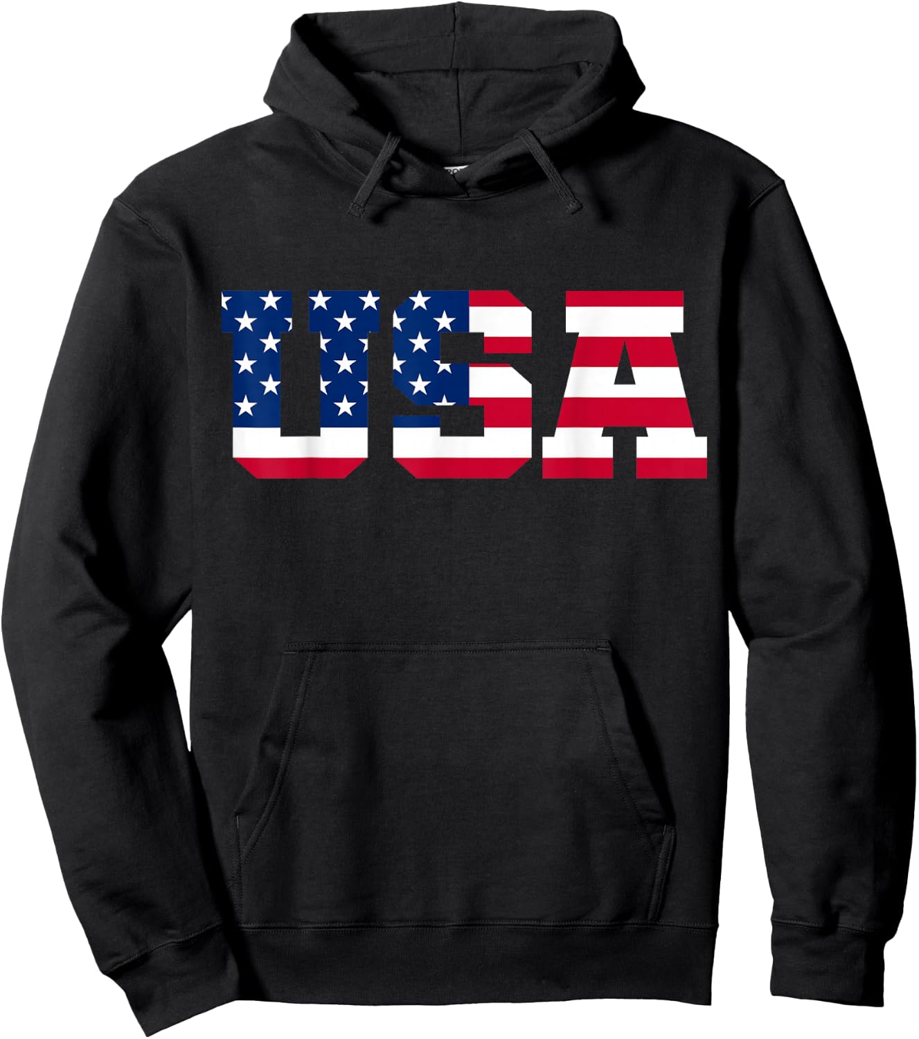USA Hoodie - Hoodie | Black