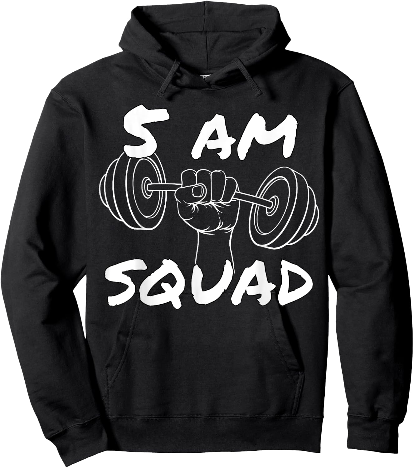 5 AM Squad | Funny Gym Workout Quote Apparel Hoodie - Hoodie | Black