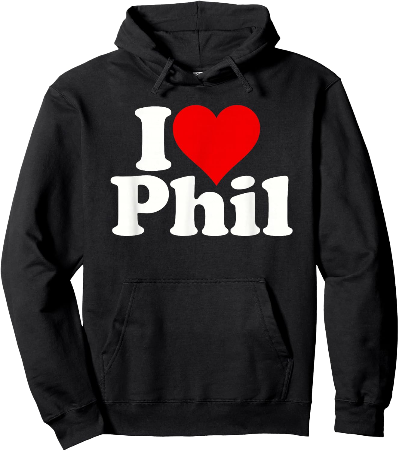 I Love Heart Phil Philip Hoodie - Hoodie | Black