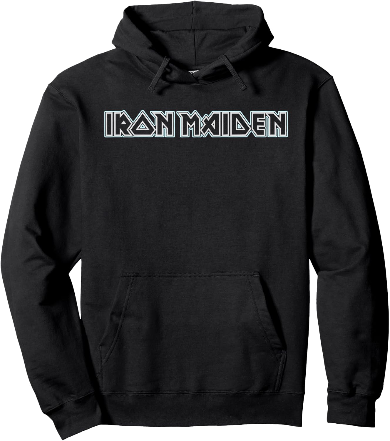 Iron Maiden - Blue Logo Hoodie - Hoodie | Black