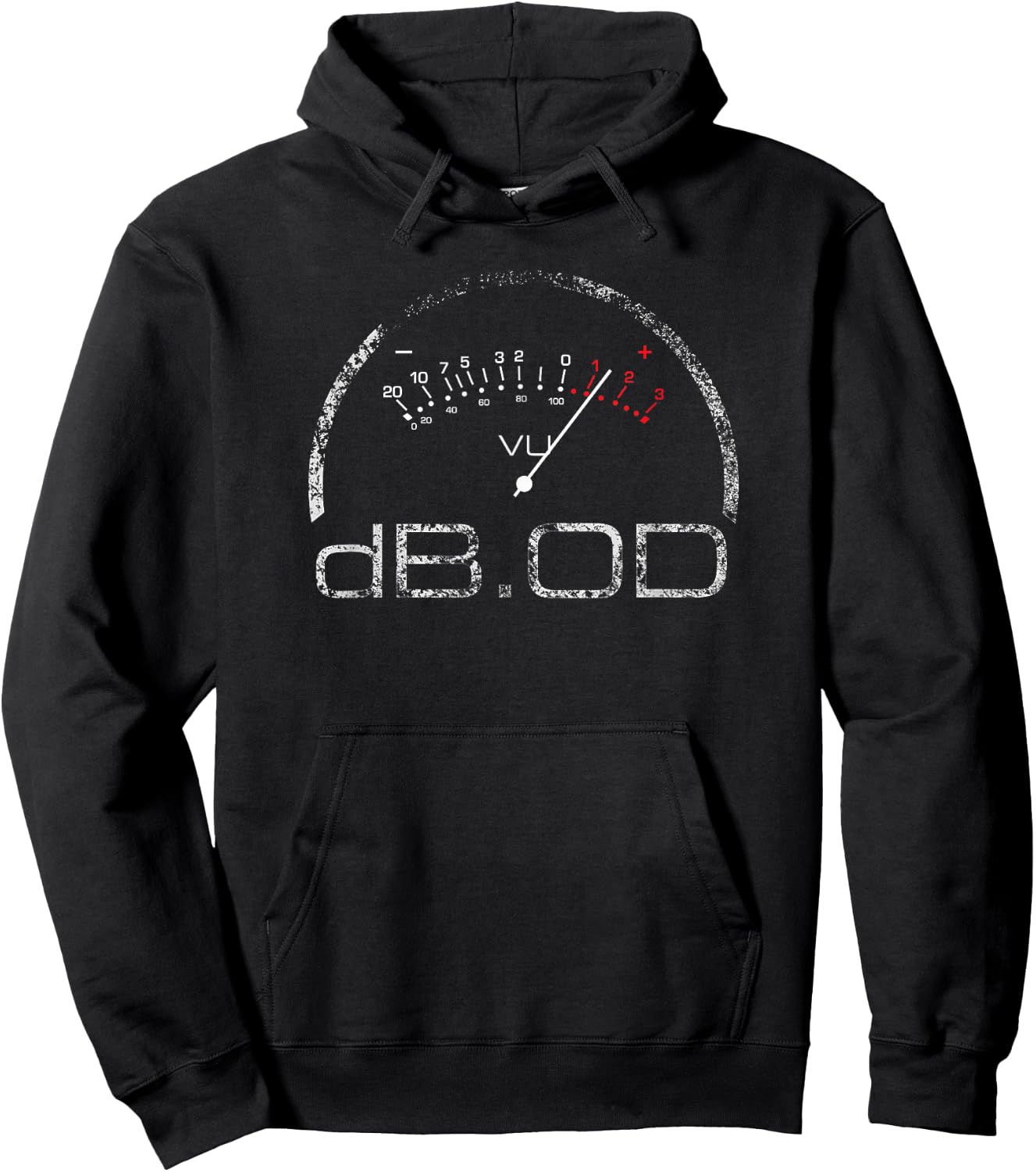 VU Meter Design Decibel, Sound Engineer, Musician, HI Fi Hoodie - Hoodie | Black