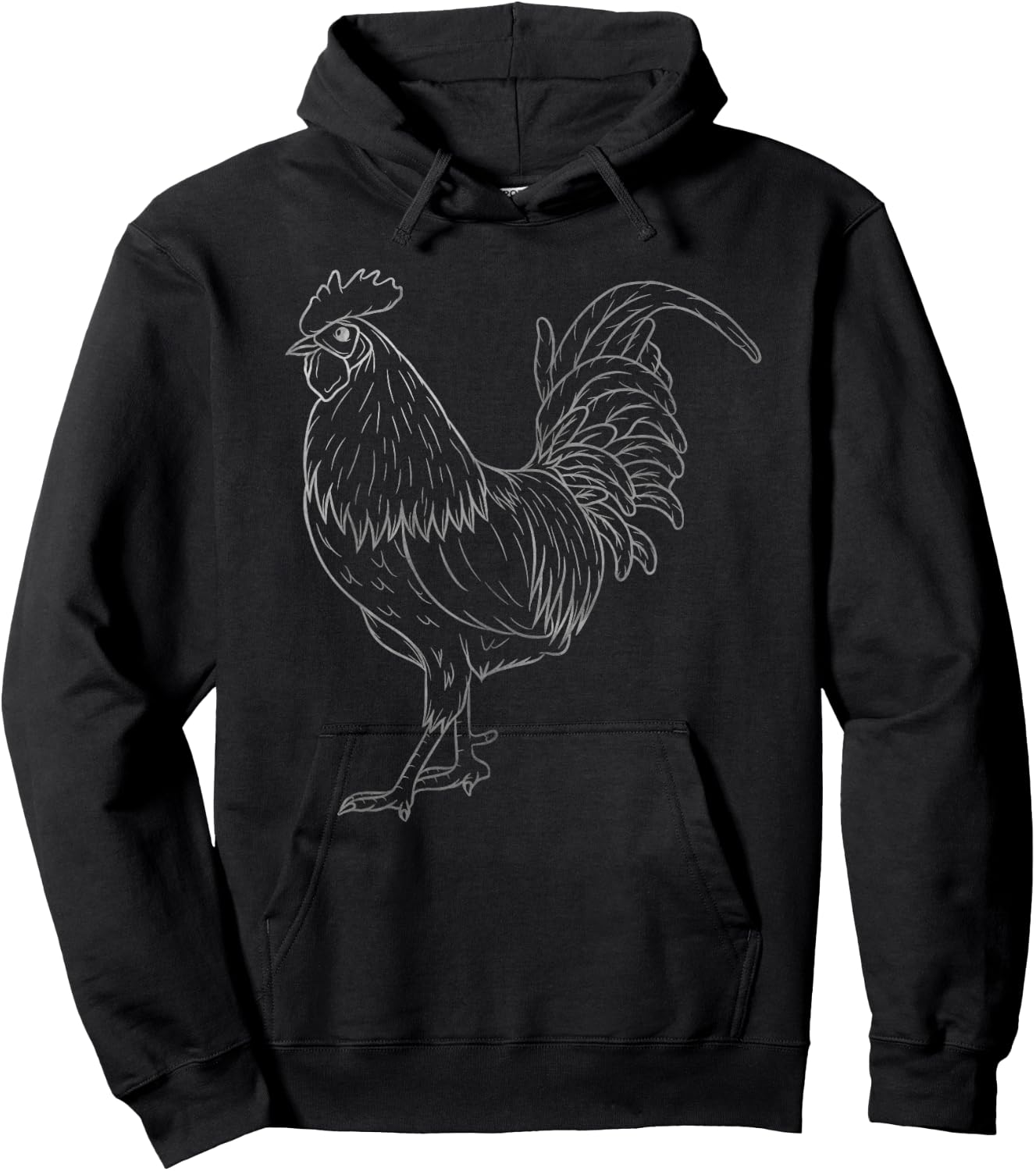 Chicken Art Colorful Rooster Funny Fowl Lovers Outfit Hoodie - Hoodie | Black