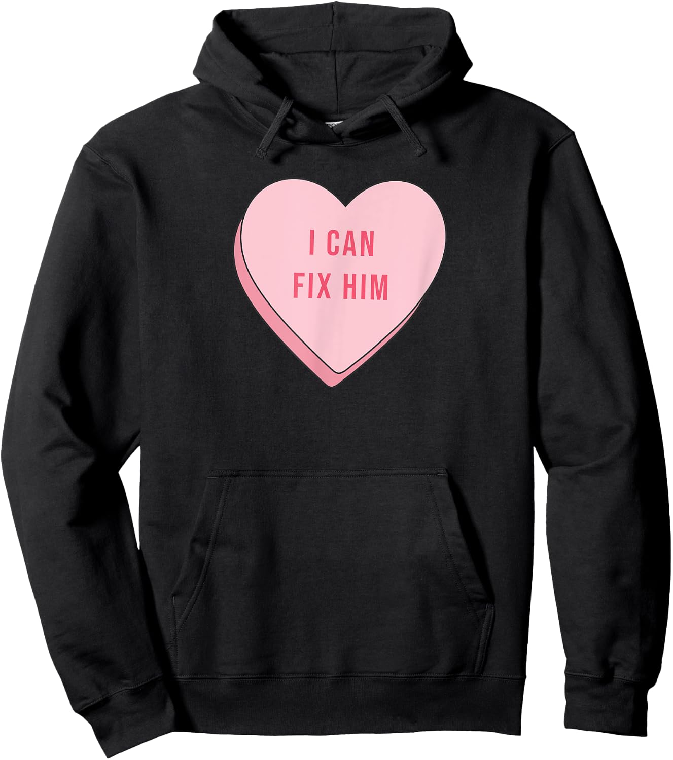 I Can Fix Him Funny Cute Relationship Quote Saying Kawaii Hoodie - Hoodie | Black