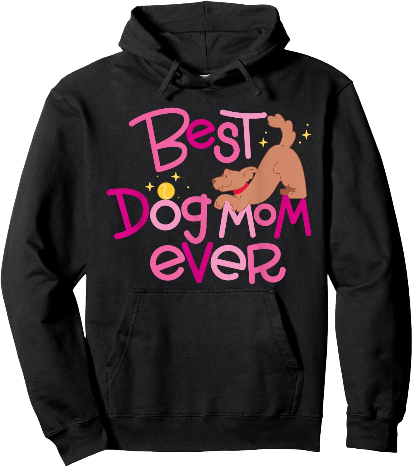 Best Dog Mom Ever Women Girls Kids Hoodie - Hoodie | Black