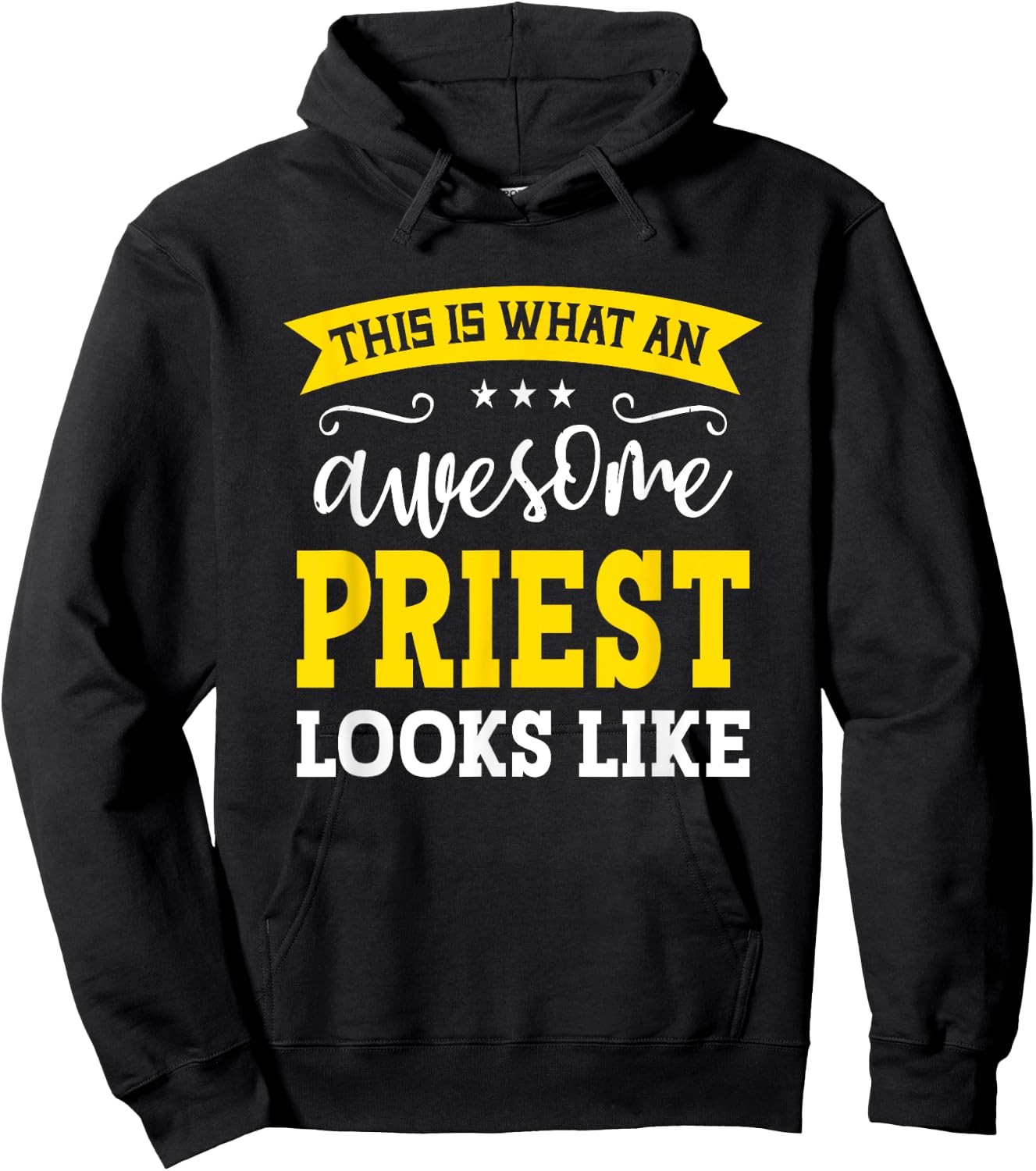 Funny Priest Gifts Priest Black X-Small Hoodie - Hoodie | Black
